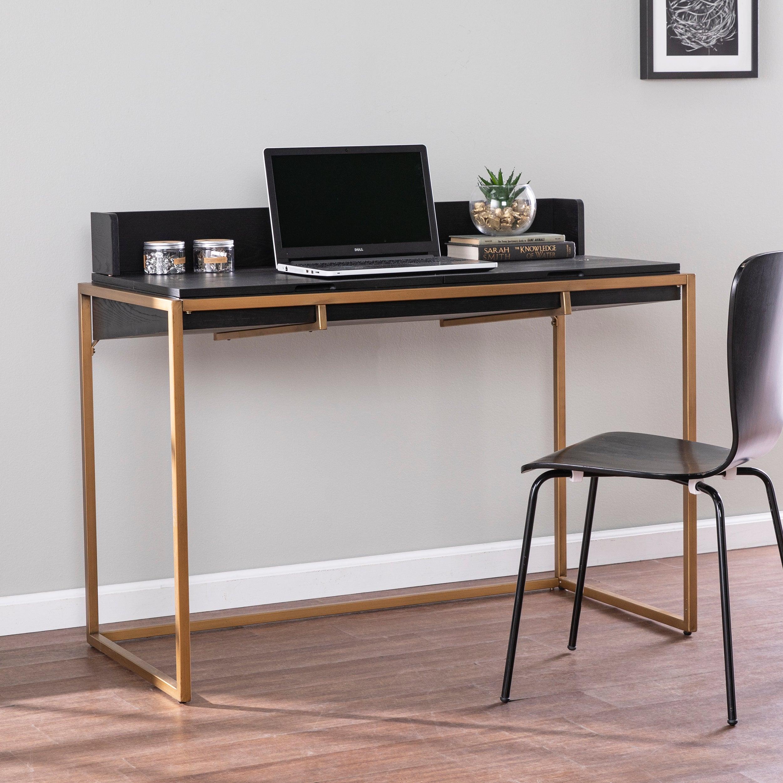 Caldlin Flip-Top Desk w/ Storage - Frankwebs