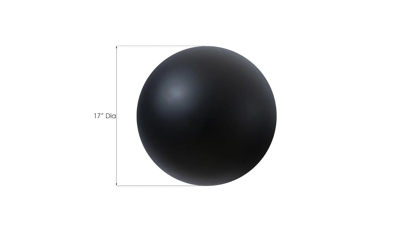 Ball on the Wall, Medium, Matte Black - Frankwebs