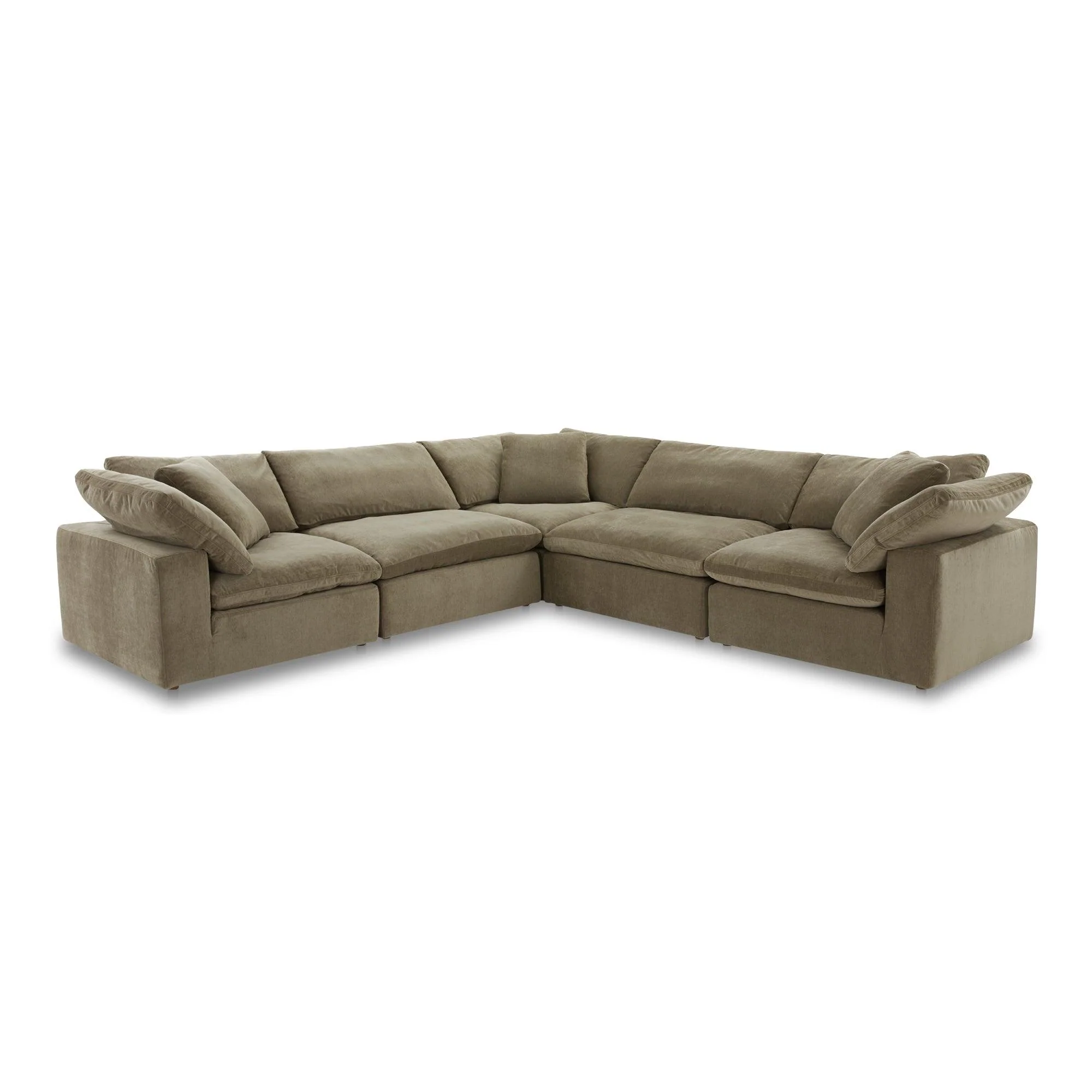Clay Classic L Modular Sectional Performance Fabric Desert Sage - Frankwebs