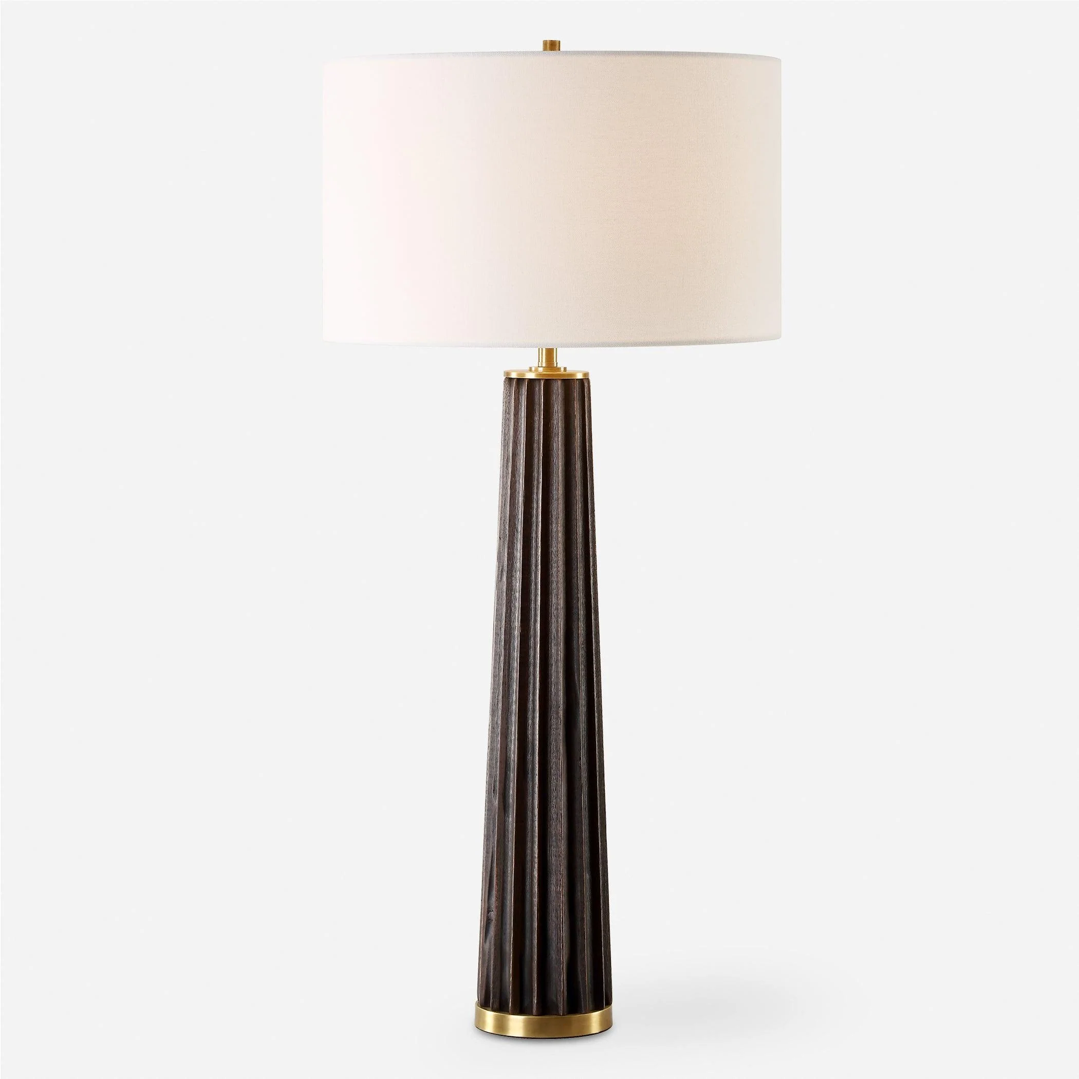 Forage Dark Scalloped Table Lamp - Frankwebs