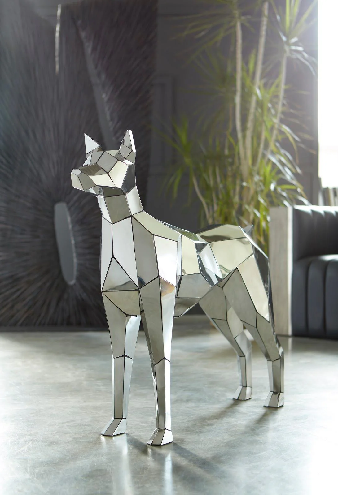 Crazy Cut Dog, Stainless Steel, Silver - Frankwebs