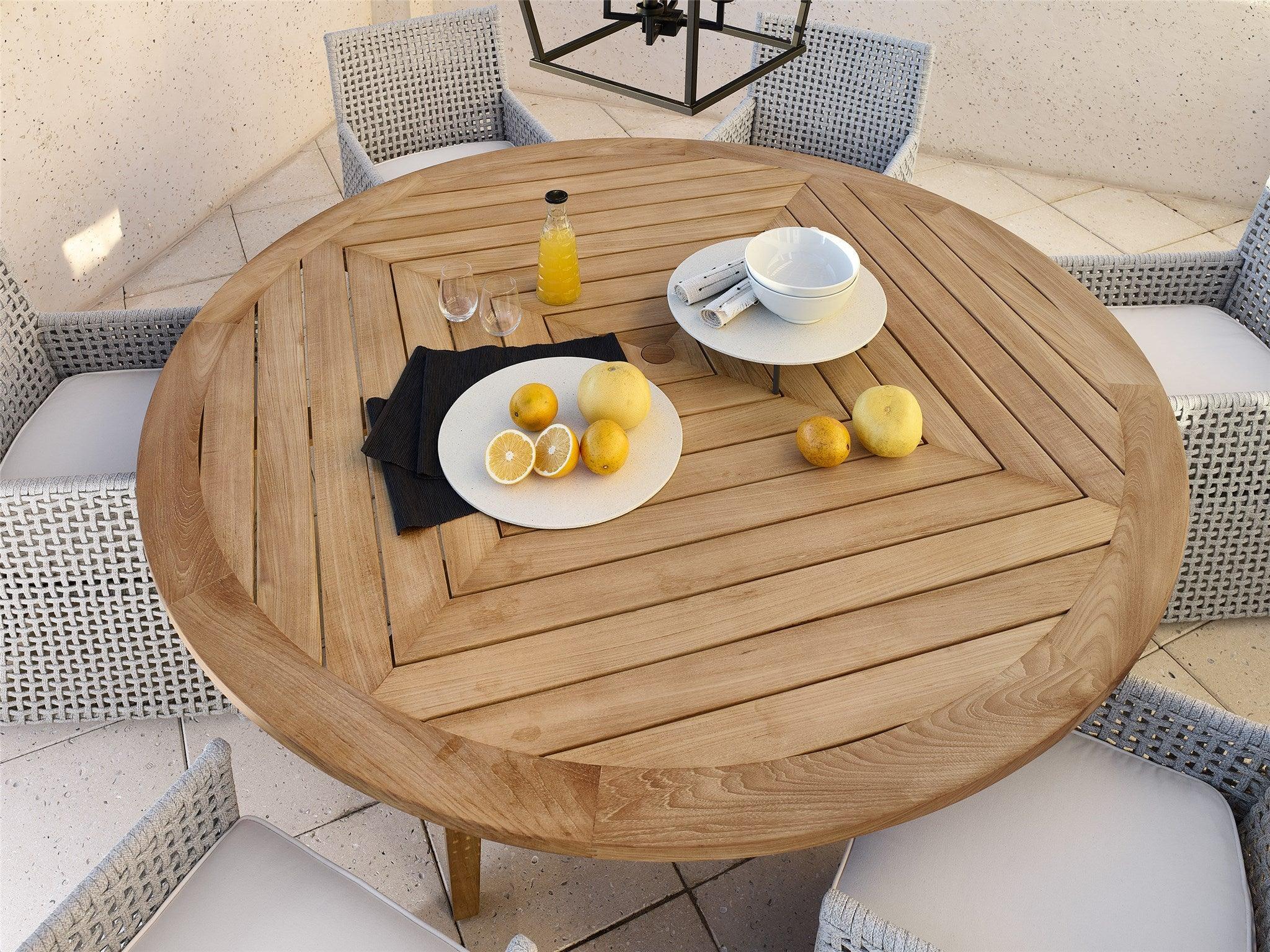 Outdoor Chesapeake Round Dining Table 80