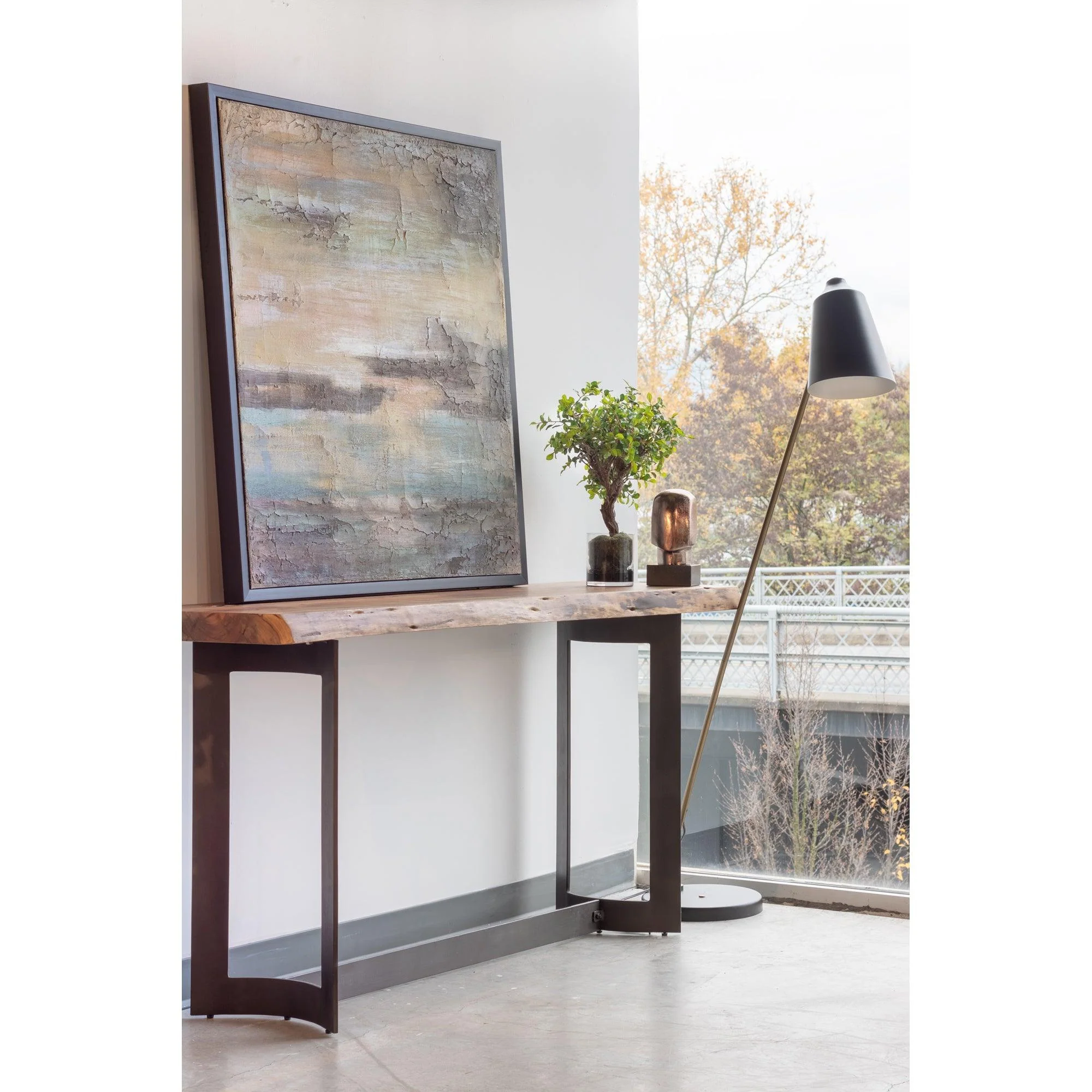 Bent Console Table Smoked - Frankwebs