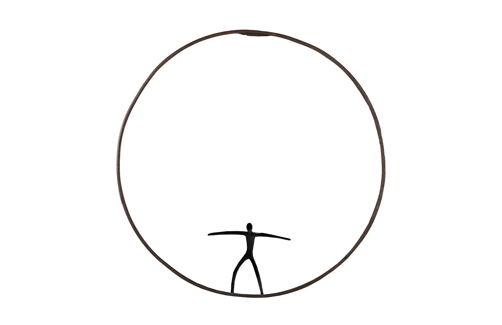 Olympic Figure in Iron Ring, Black, Rust,  Style C - Frankwebs