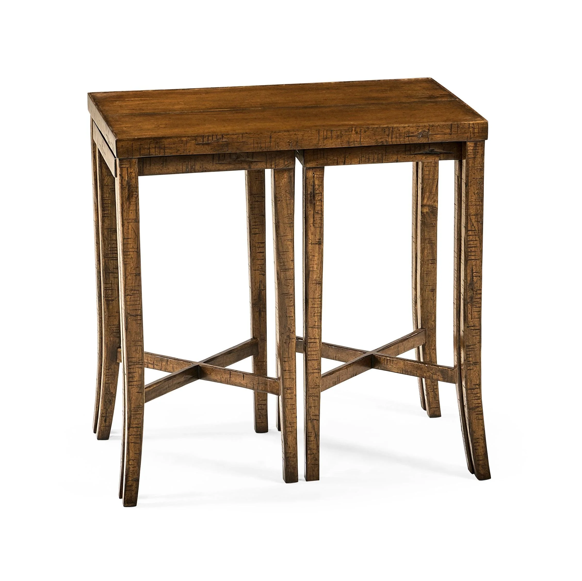 Casual Accents Country Walnut Nested Cocktail Table - Frankwebs