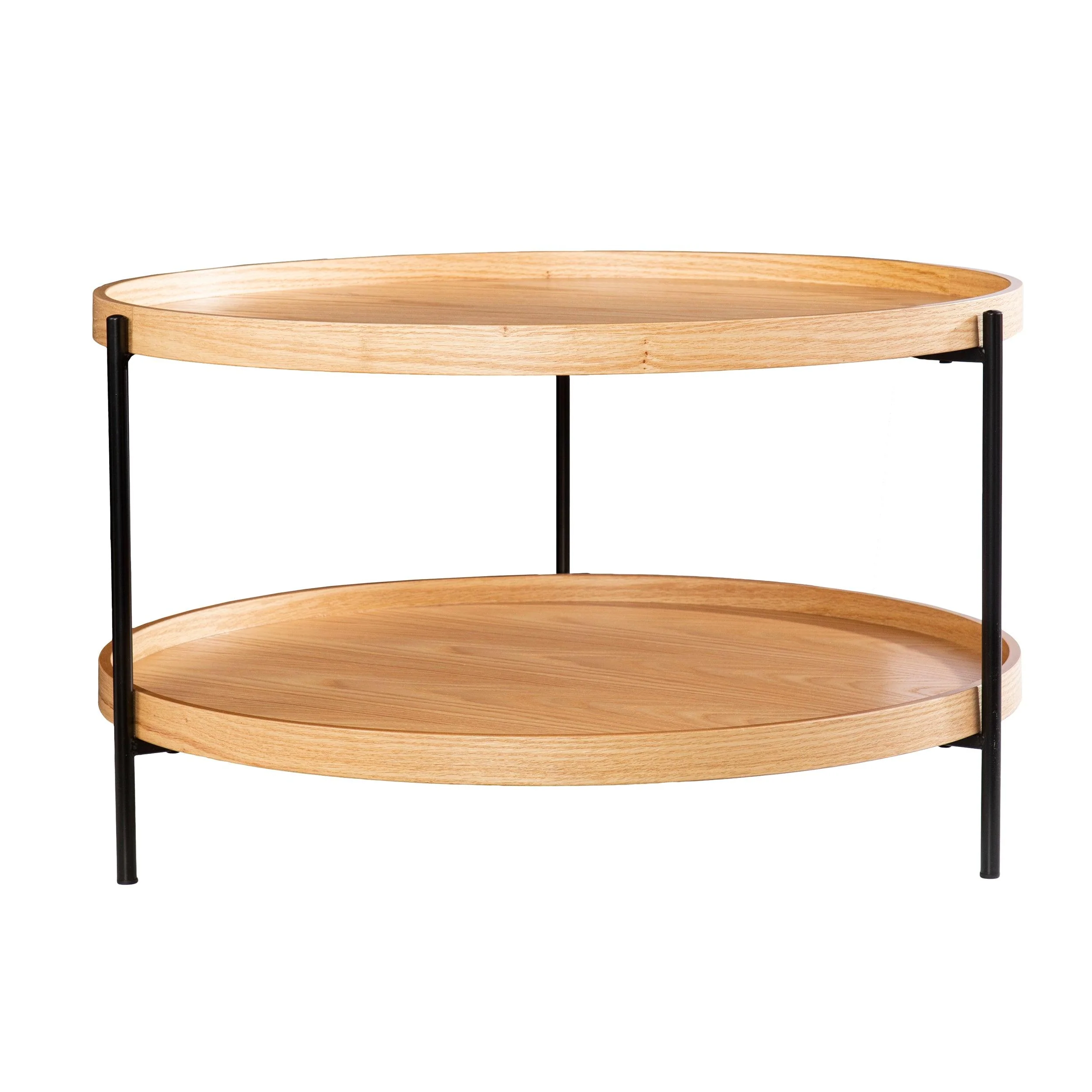 Verlington Round Cocktail Table - Natural - Frankwebs