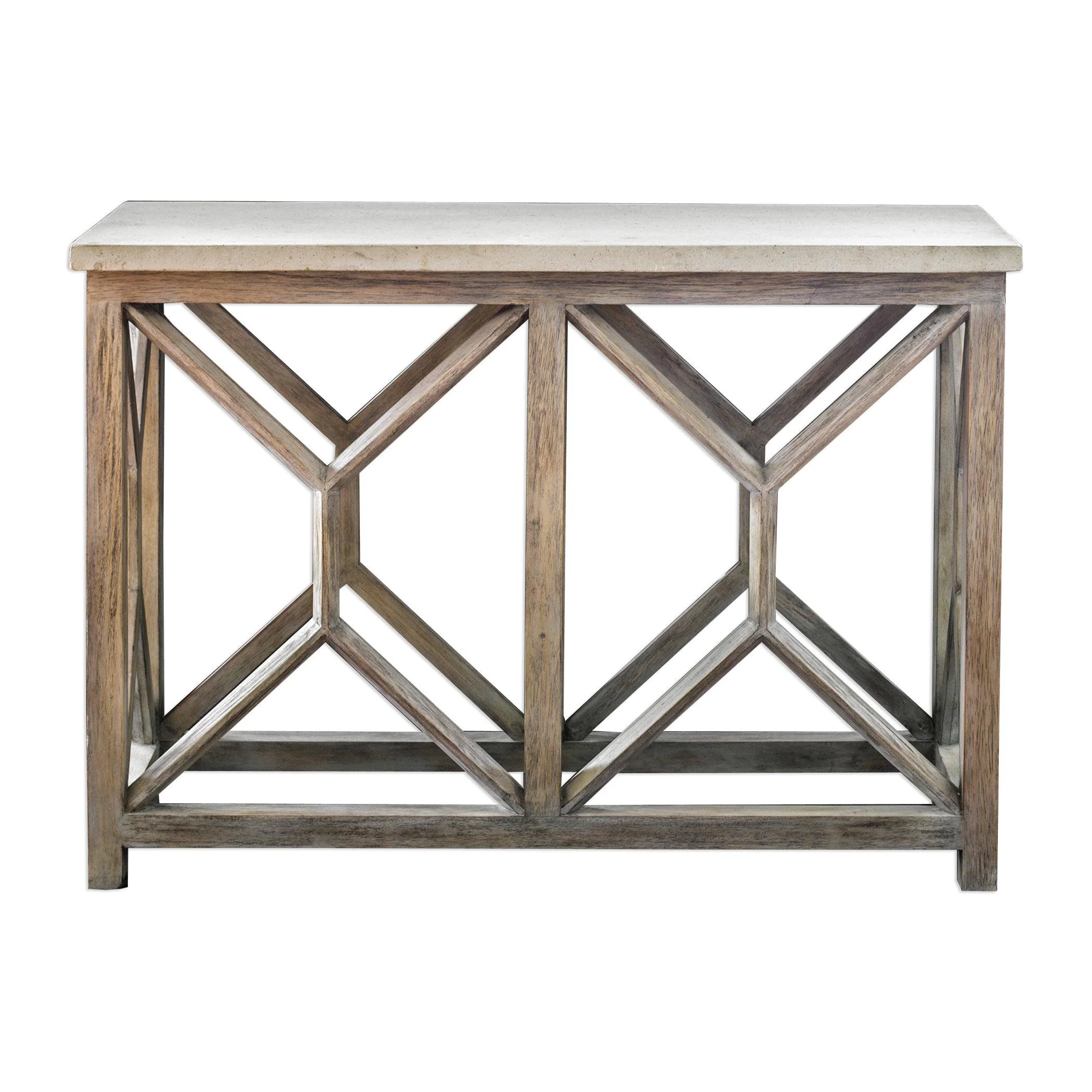 CATALI IVORY STONE CONSOLE TABLE - Frankwebs