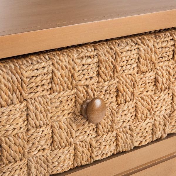 ARMAND WOVEN WOOD NIGHTSTAND - Frankwebs