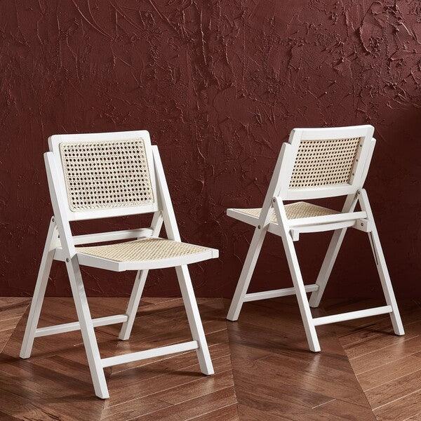 DESIREE CANE FOLDING DINING CHAIR (SET OF 2) - Frankwebs