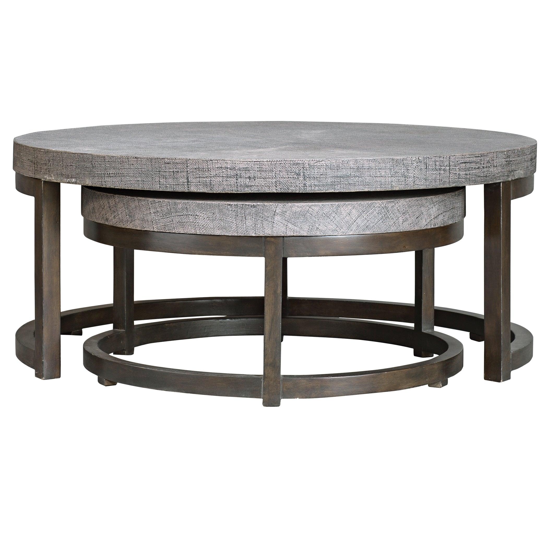 Aiyara Gray Nesting Tables, S/2 - Frankwebs