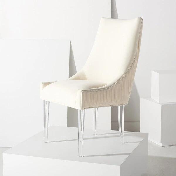 DELUCA ACRYLIC LEG DINING CHAIR - Frankwebs