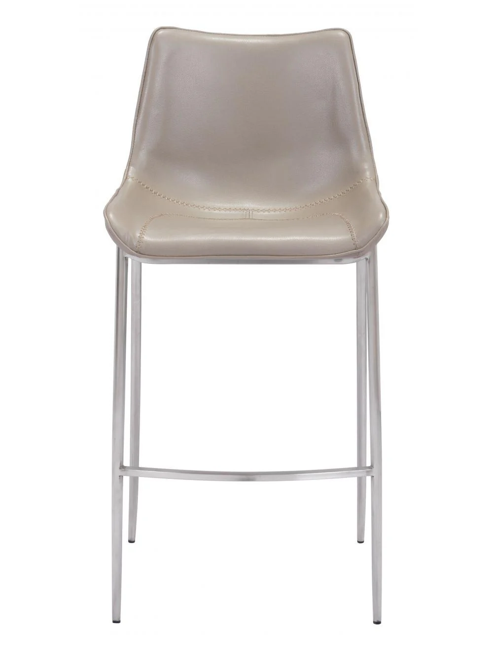 Magnus Bar Chair (Set of 2) Gray & Silver - Frankwebs