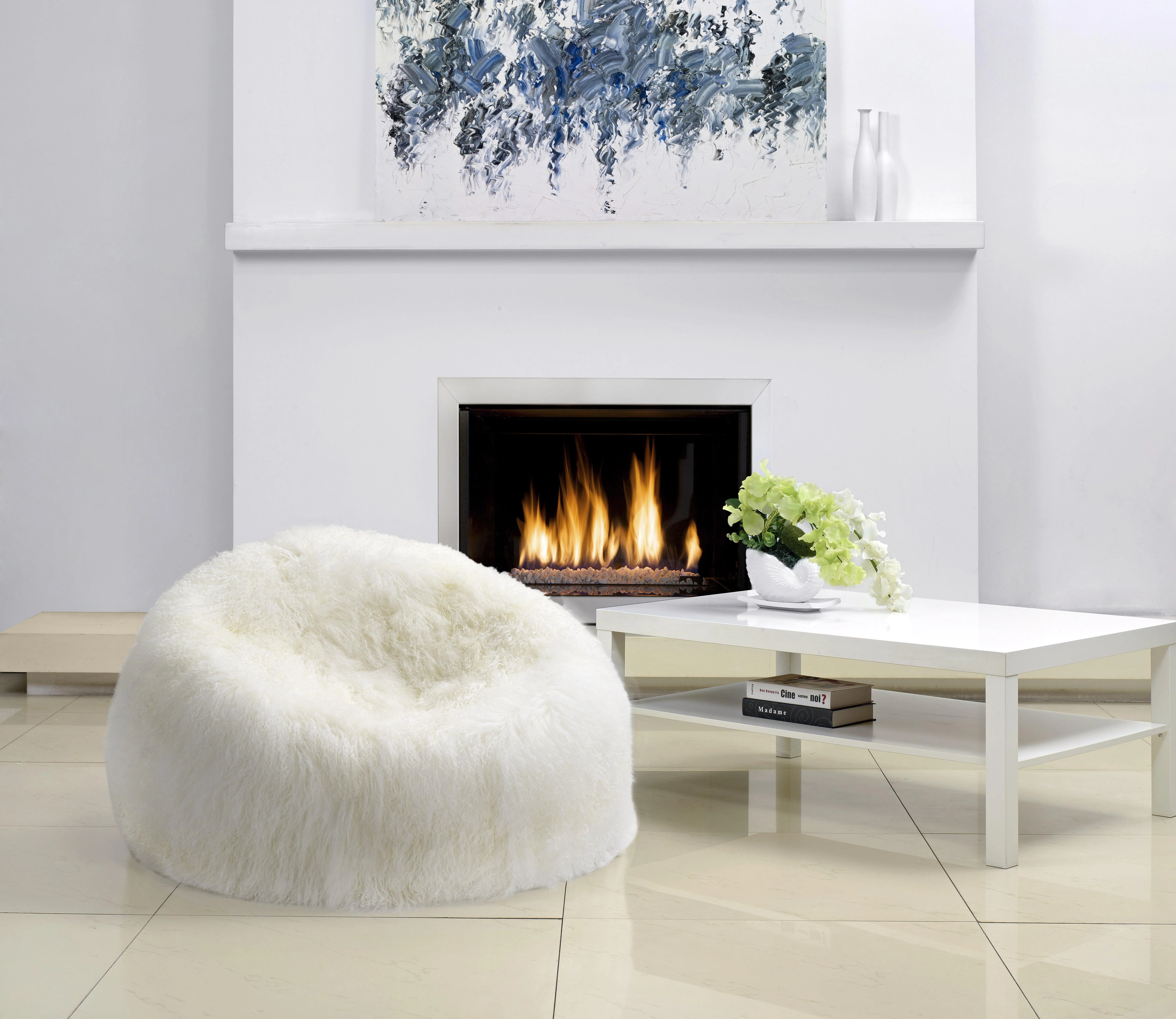 Cushion Longwool Tibetan Lamb Bean Bag - Frankwebs