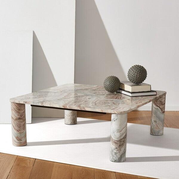 NICOLETTA SQUARE MARBLE COFFEE TABLE - Frankwebs