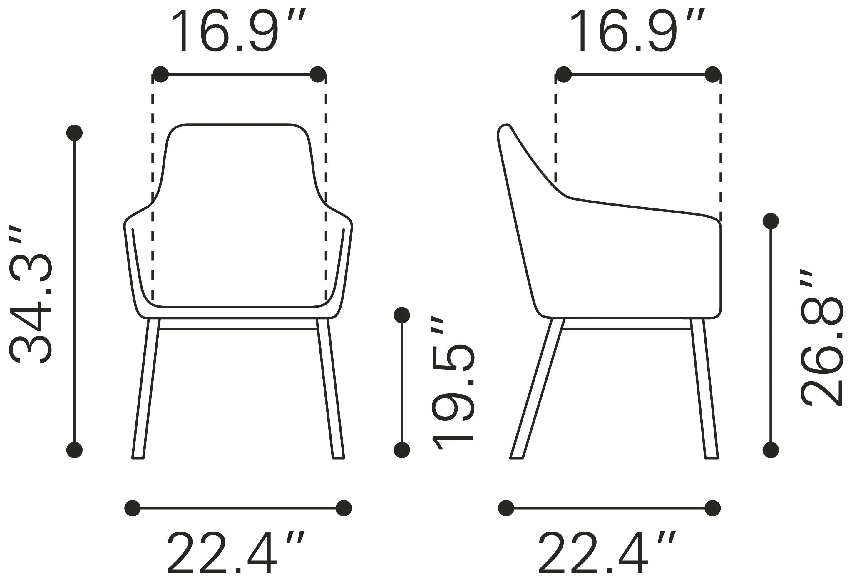 ADAGE DINING CHAIR - Frankwebs
