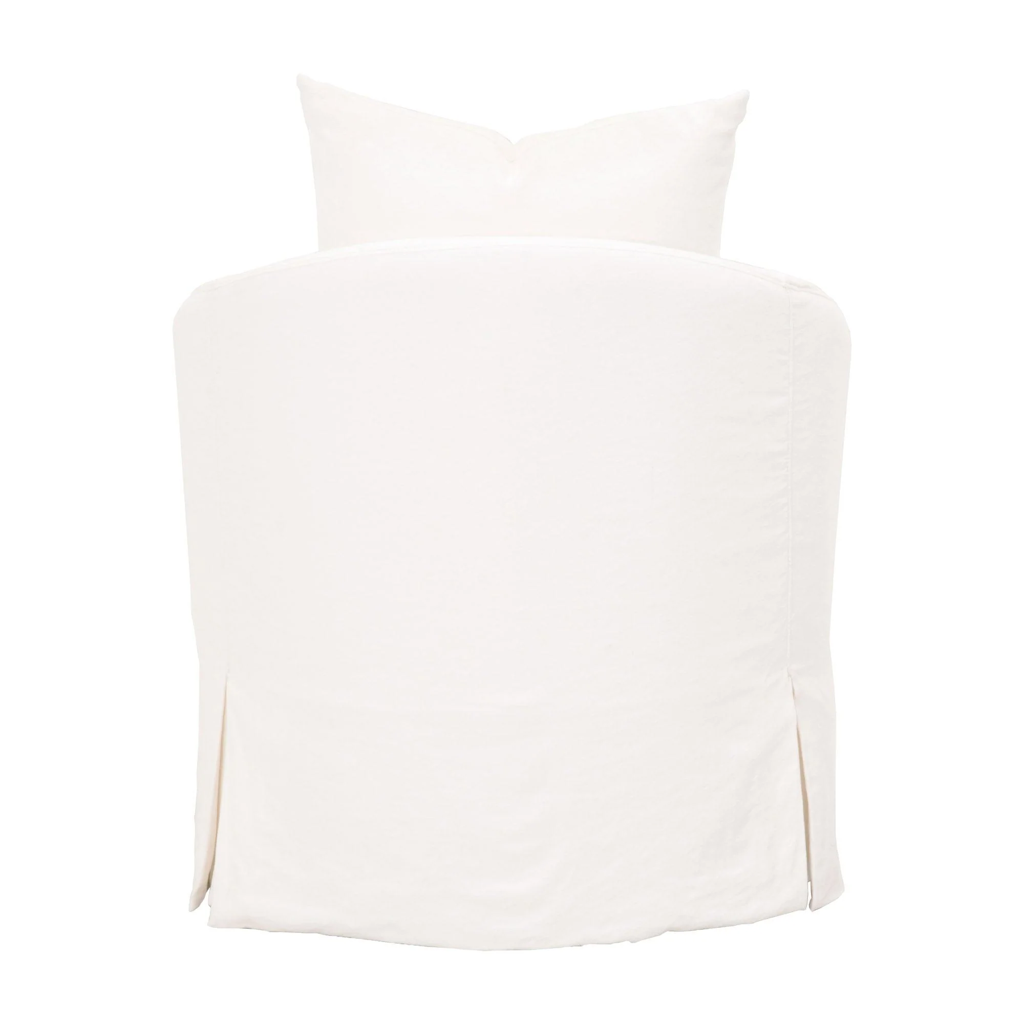 Faye Slipcover Swivel Club Chair - Frankwebs