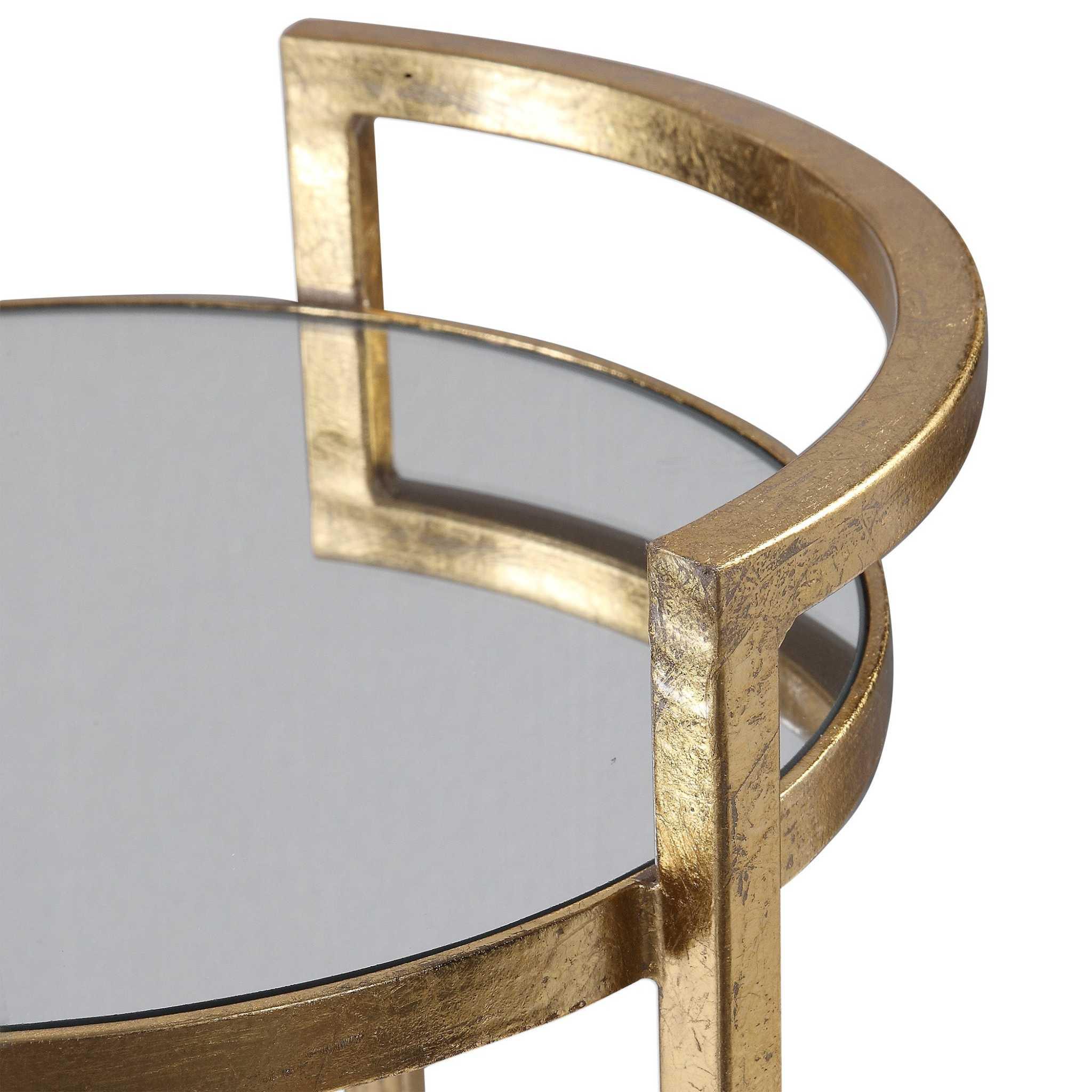 CAILIN GOLD ACCENT TABLE - Frankwebs