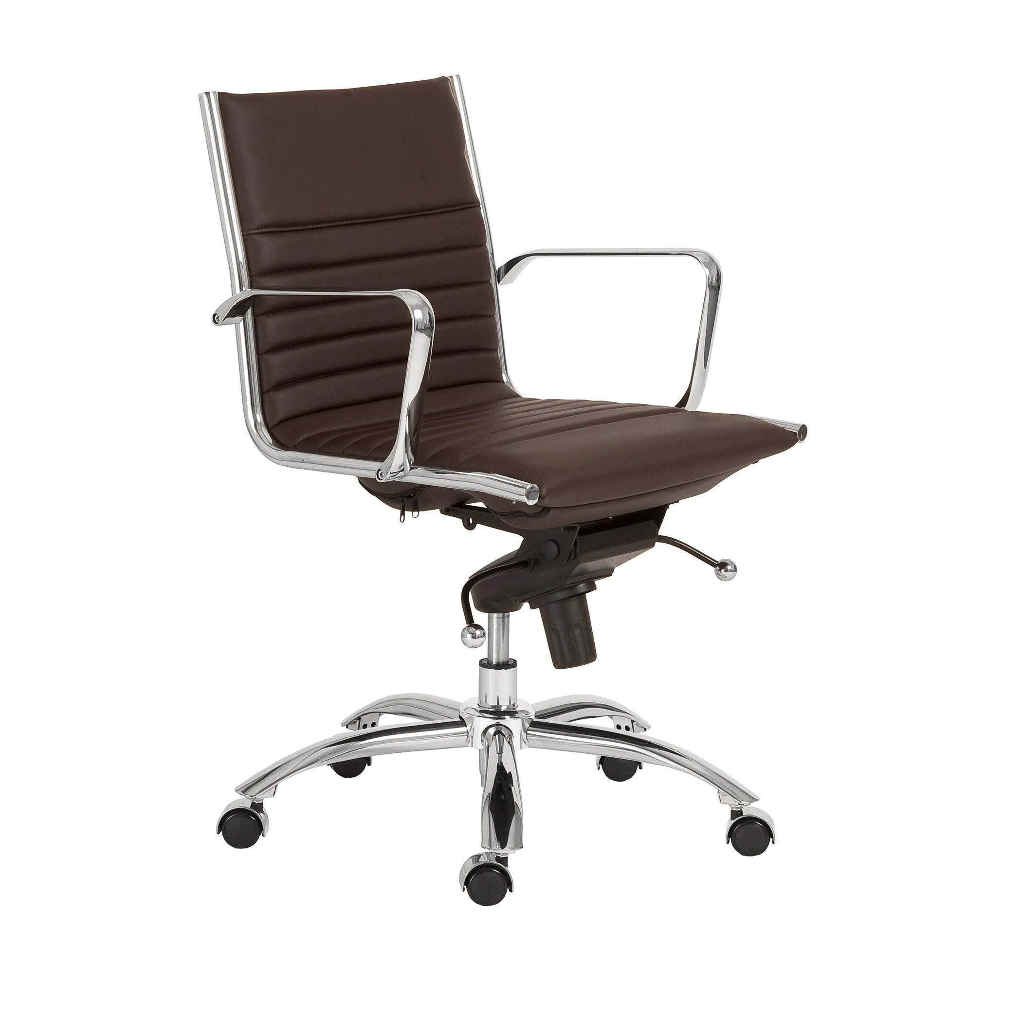 Dirk Low Back Office Chair  Leatherette - Frankwebs