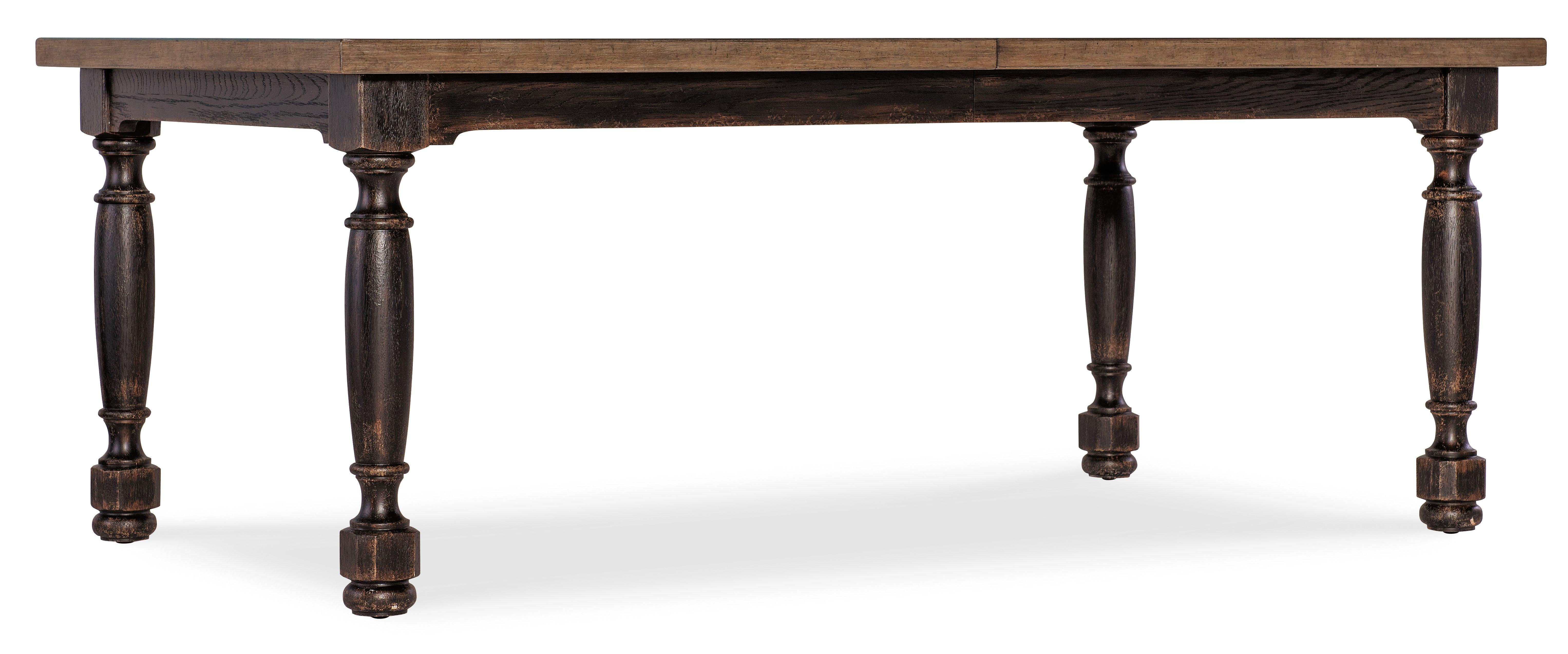 Americana Leg Dining Table w/1-22in leaf - Molasses - Frankwebs