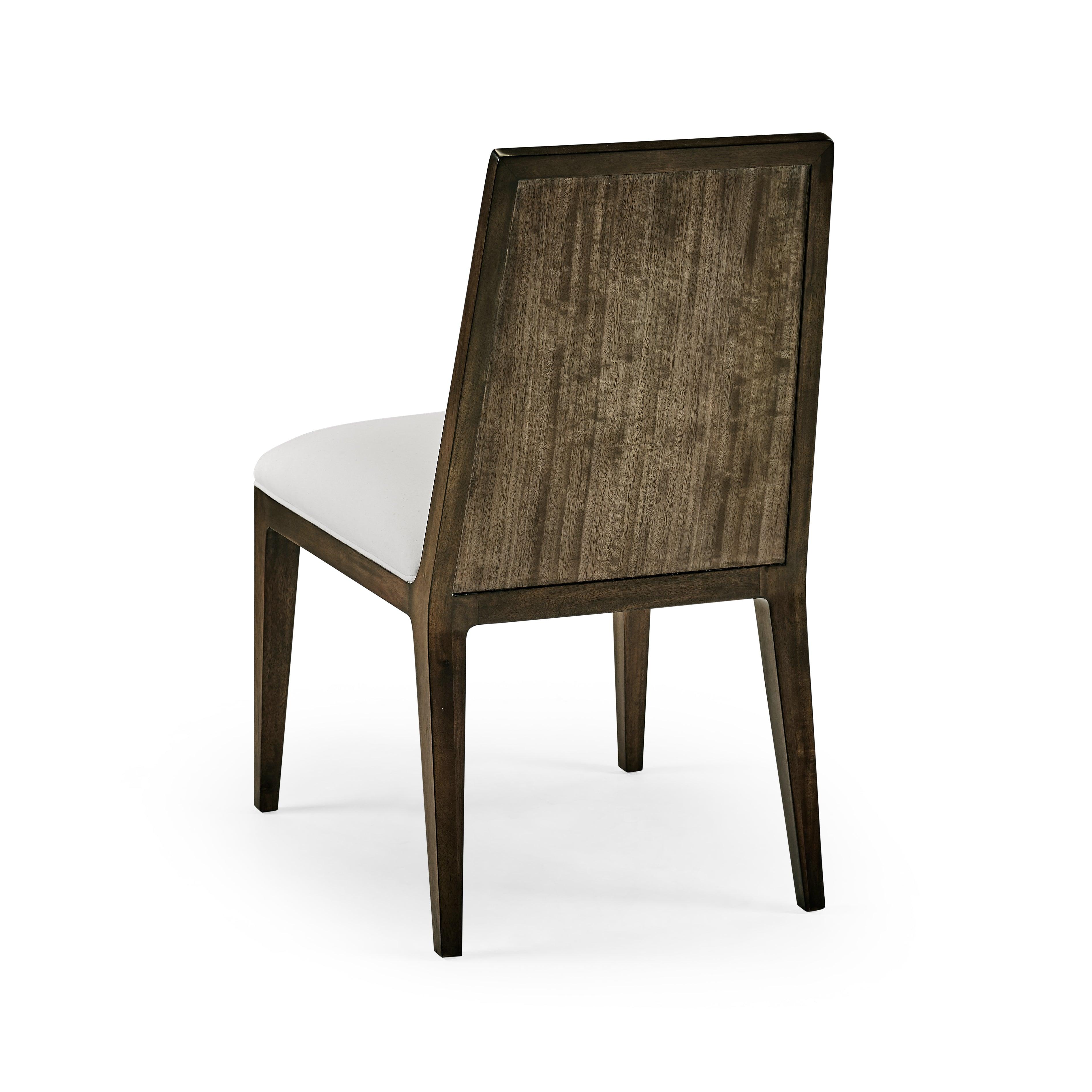 Gatsby Dark Grey Walnut Uph. Side Chair - Frankwebs
