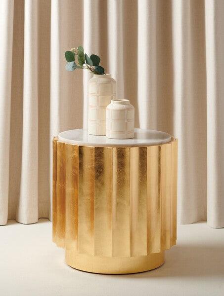ELODIE GOLD SIDE TABLE - Frankwebs
