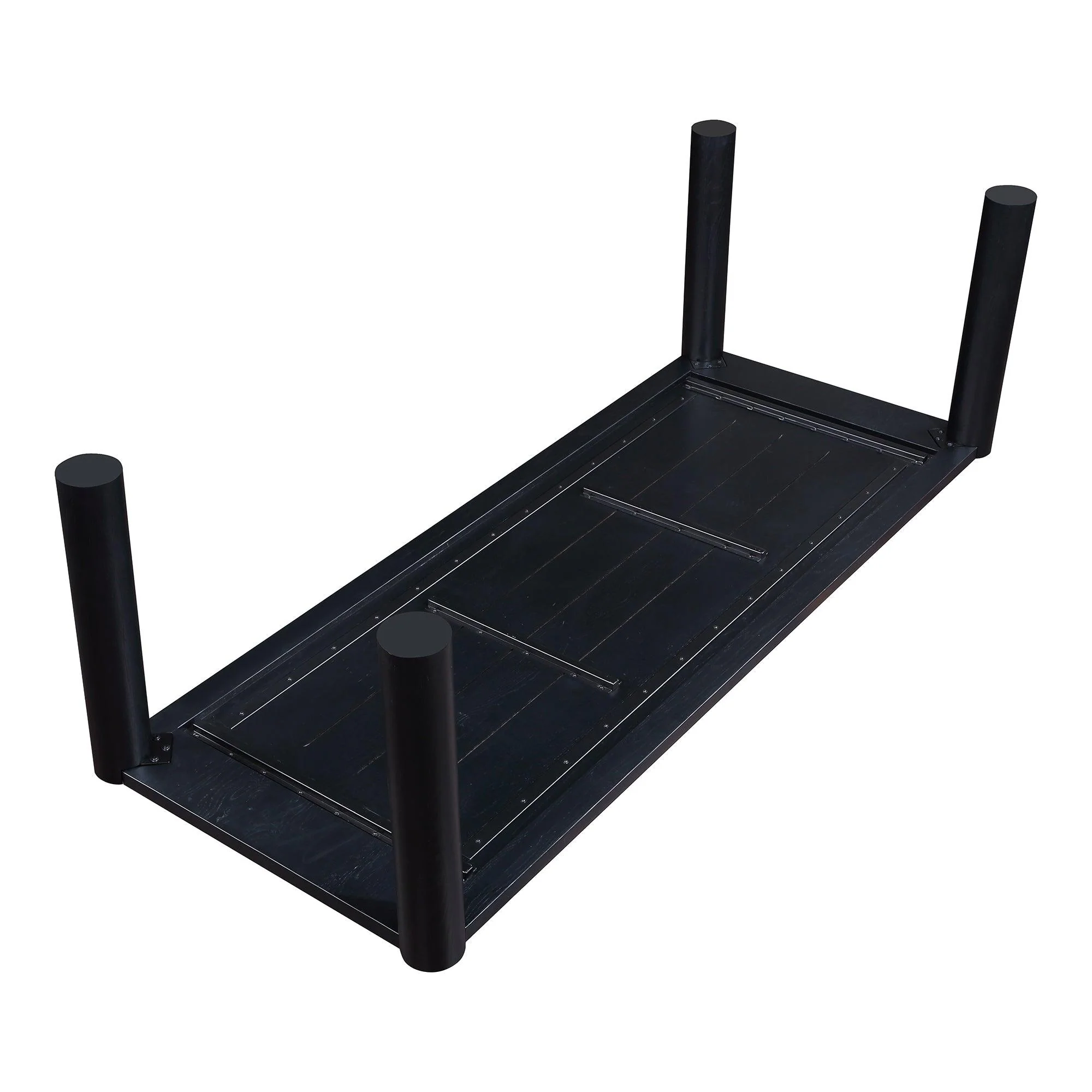 Post Dining Table Large Oak Black - Frankwebs