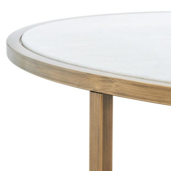 BRYNNA ROUND MARBLE COFFEE TABLE - Frankwebs