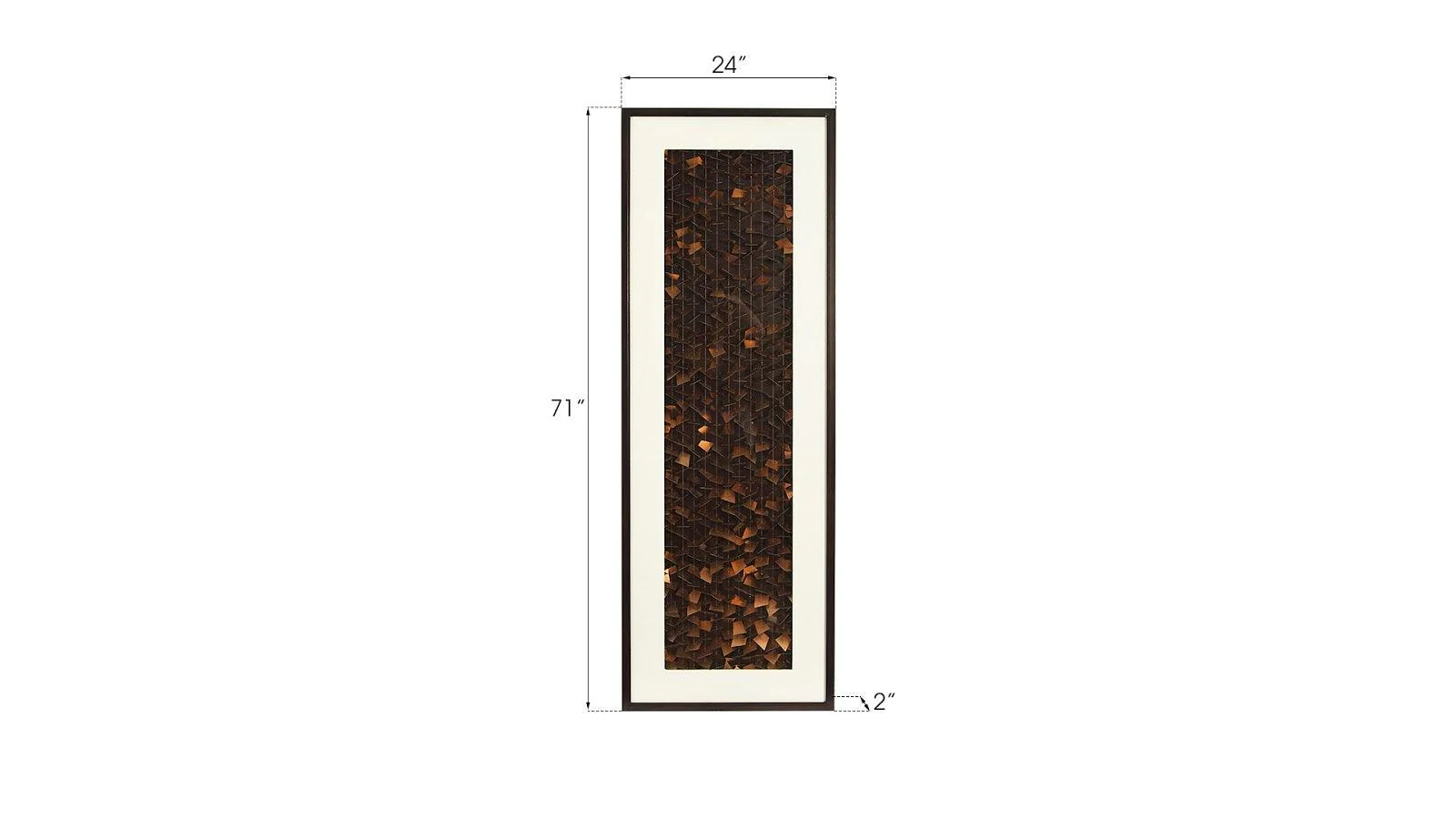 Flicker Wall Art, Rectangle, Black/Copper - Frankwebs