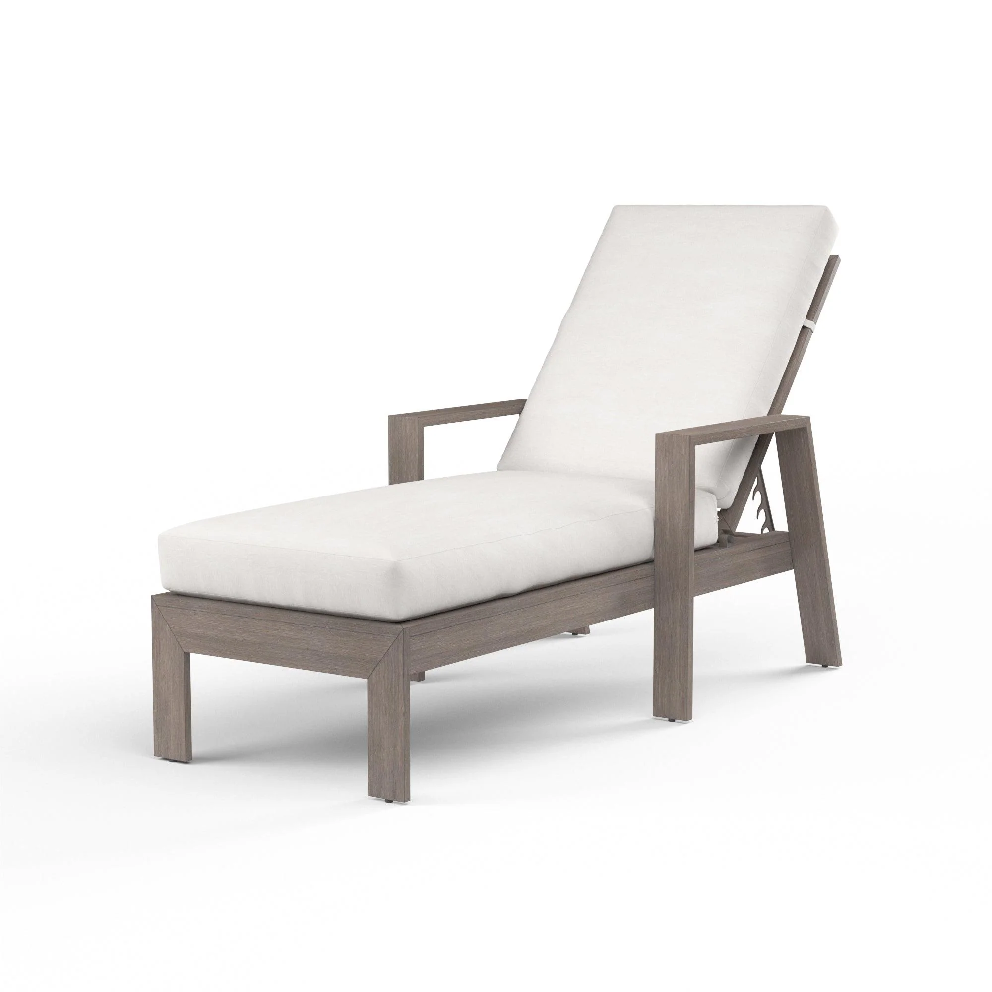 Laguna Chaise Lounge in Canvas Flax, No Welt - Frankwebs