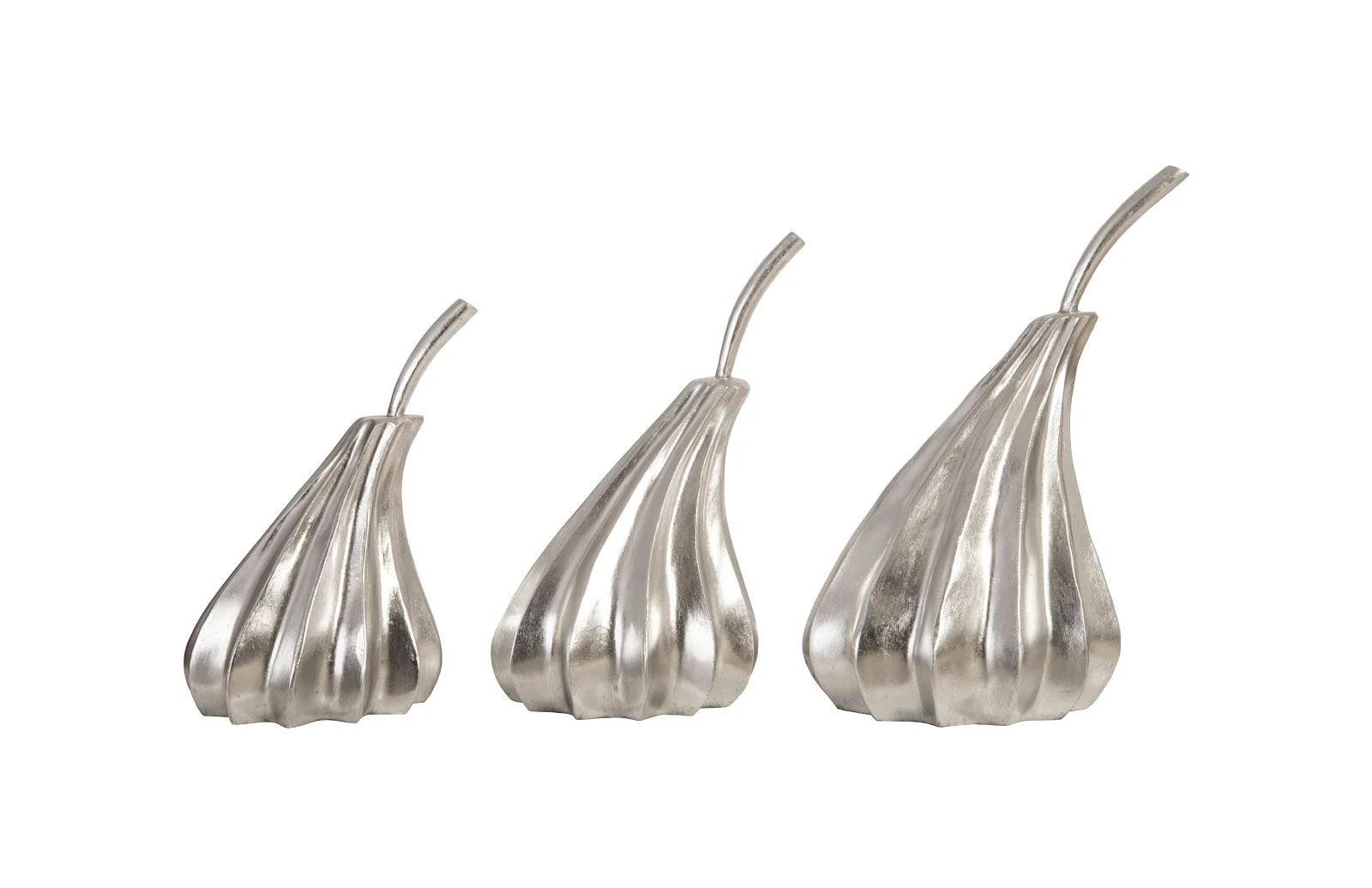 Hand Dipped Pears Set of 3, Silver Leaf - Frankwebs