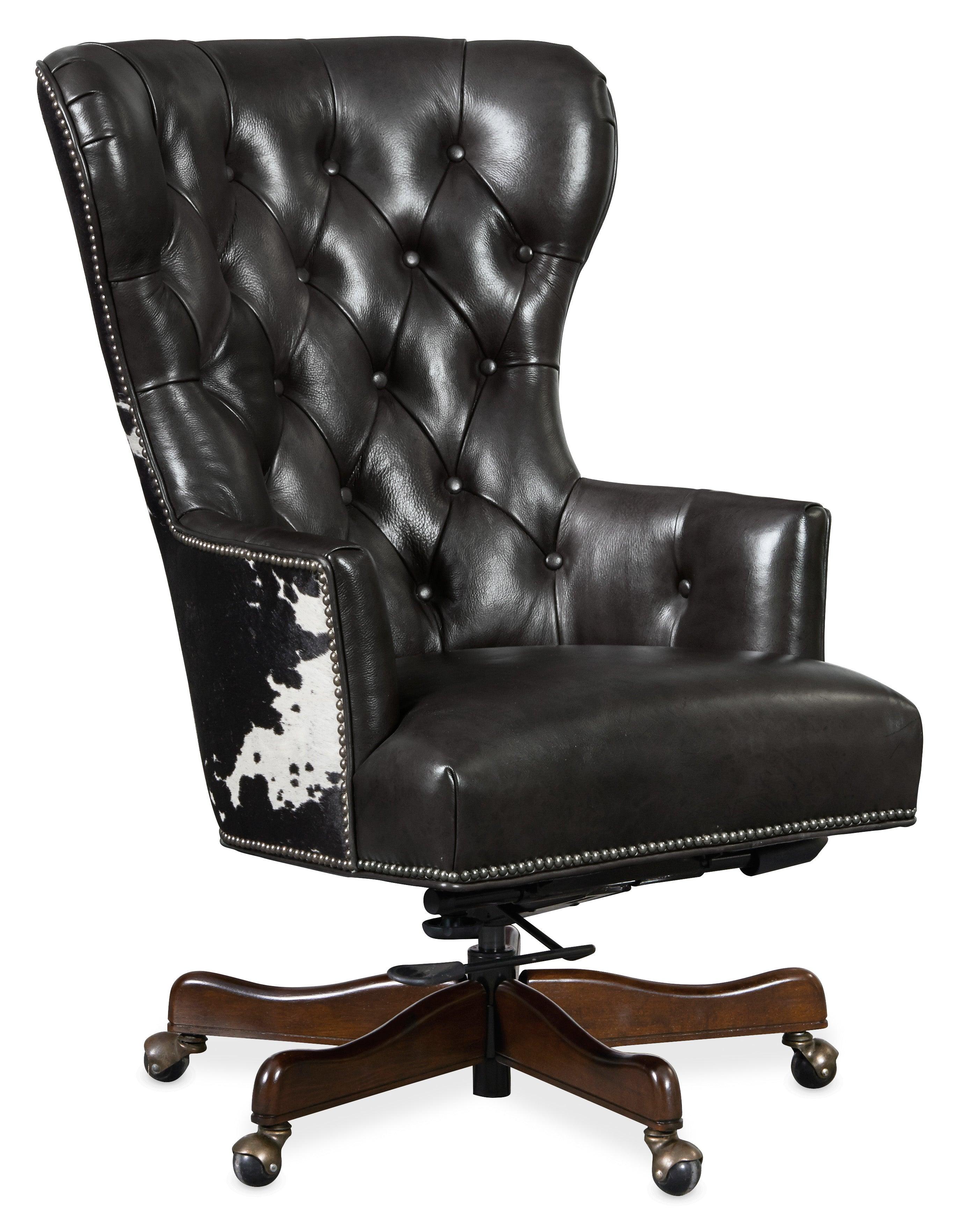 Katherine Executive Swivel Tilt Chair with Black & White HOH - Frankwebs