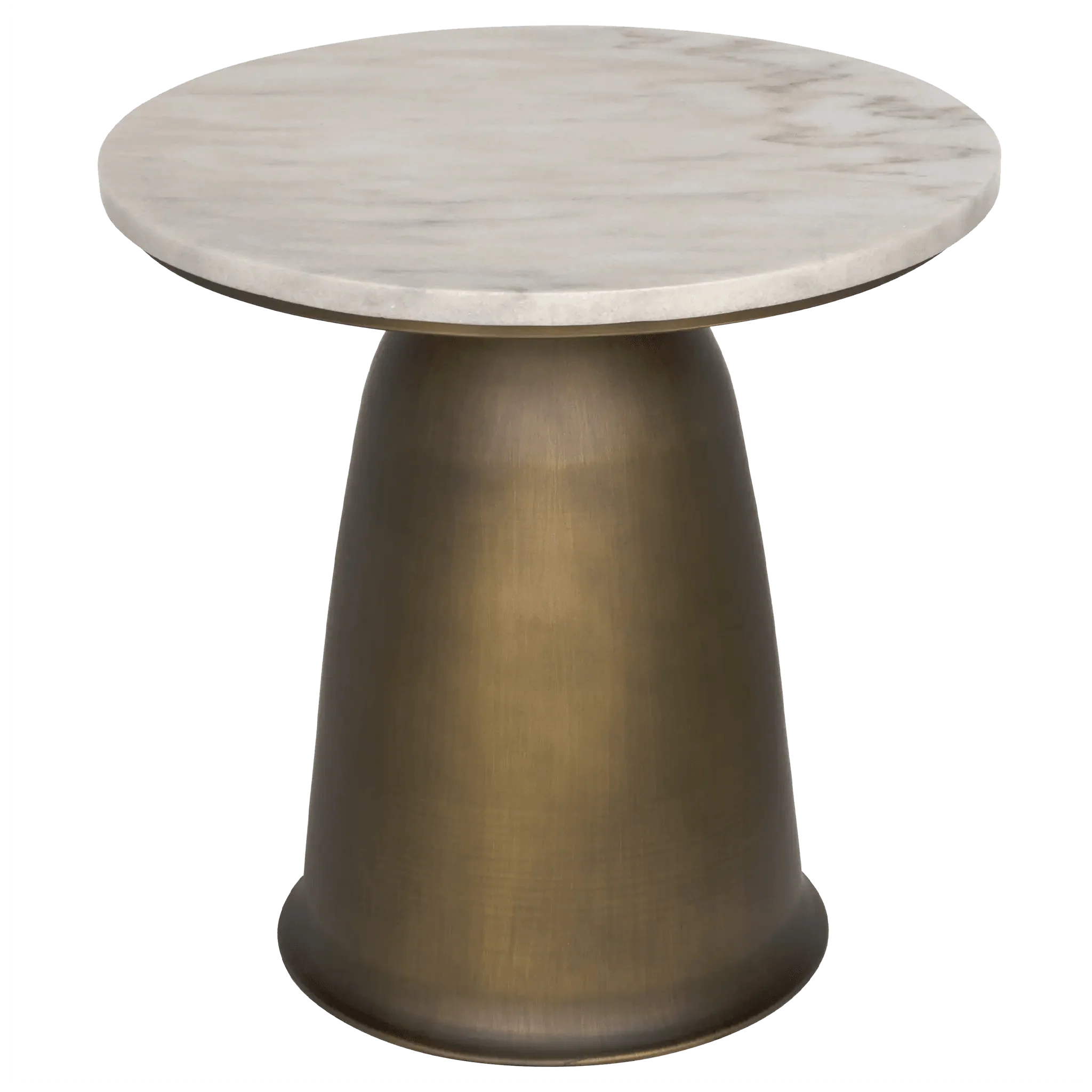 Aiden Side Table, Aged Brass - Frankwebs