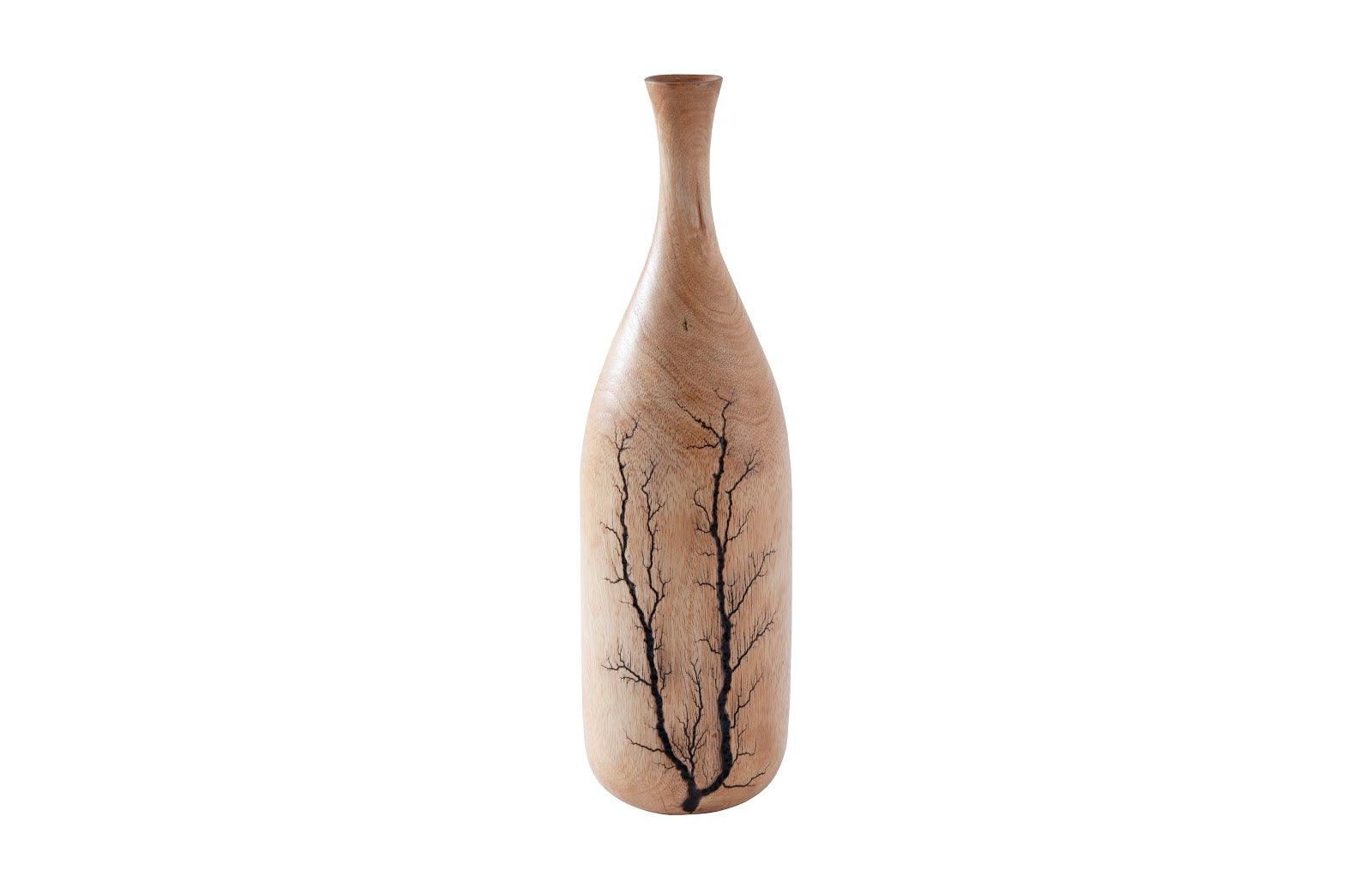 Lightning Bottle, Mango Wood, Curved Neck - Frankwebs