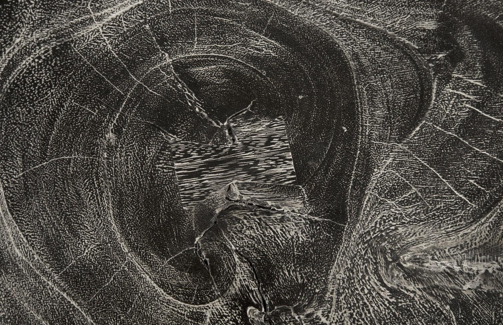 Stump Stool, Gray Stone Finish, Black - Frankwebs