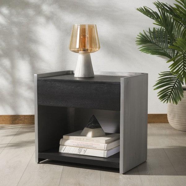 Ottawa Wood And Aluminum Nightstand - Frankwebs