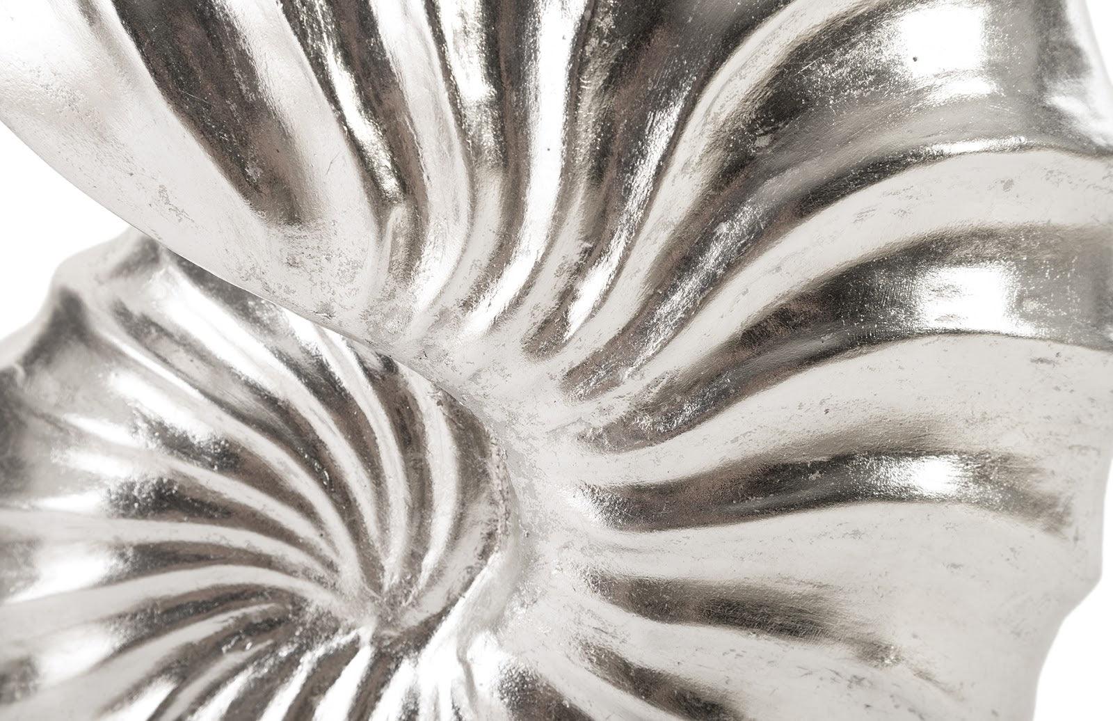 Nautilus Shell on Base, Silver Leaf - Frankwebs