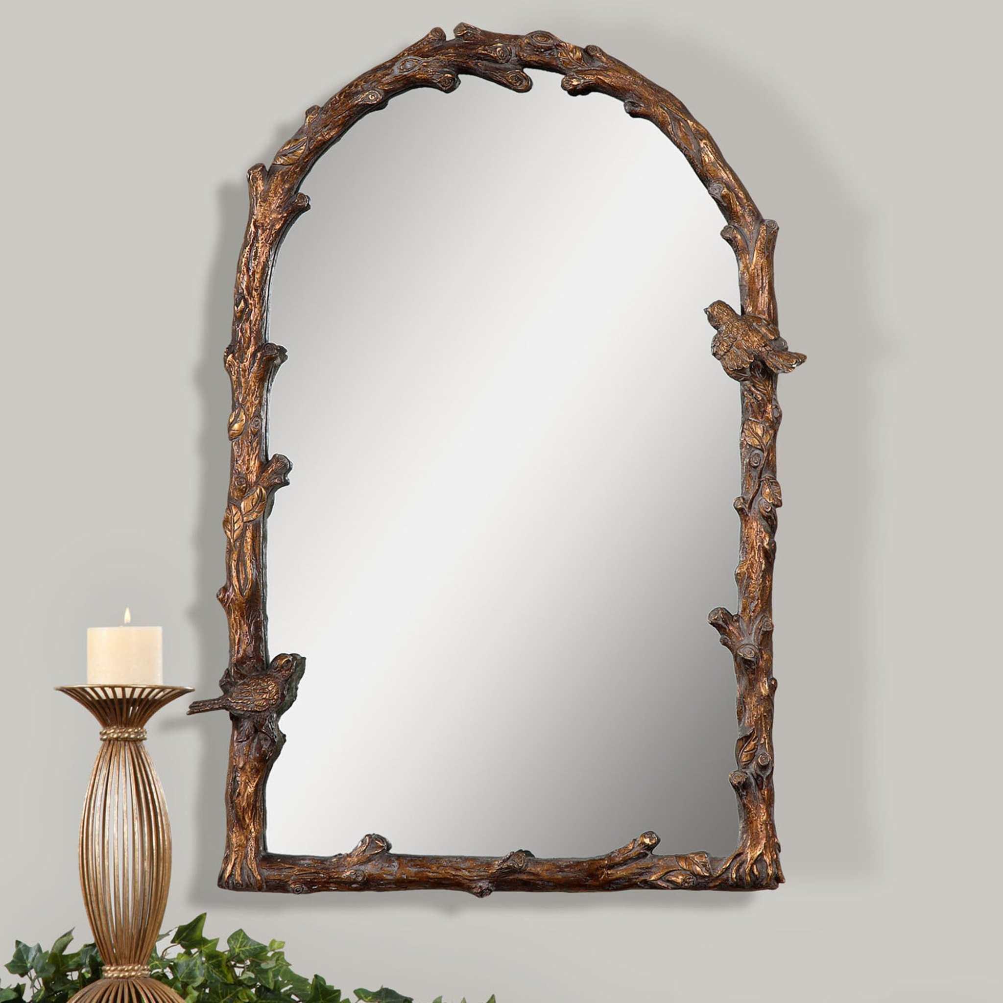 PAZA ANTIQUE GOLD ARCH MIRROR - Frankwebs