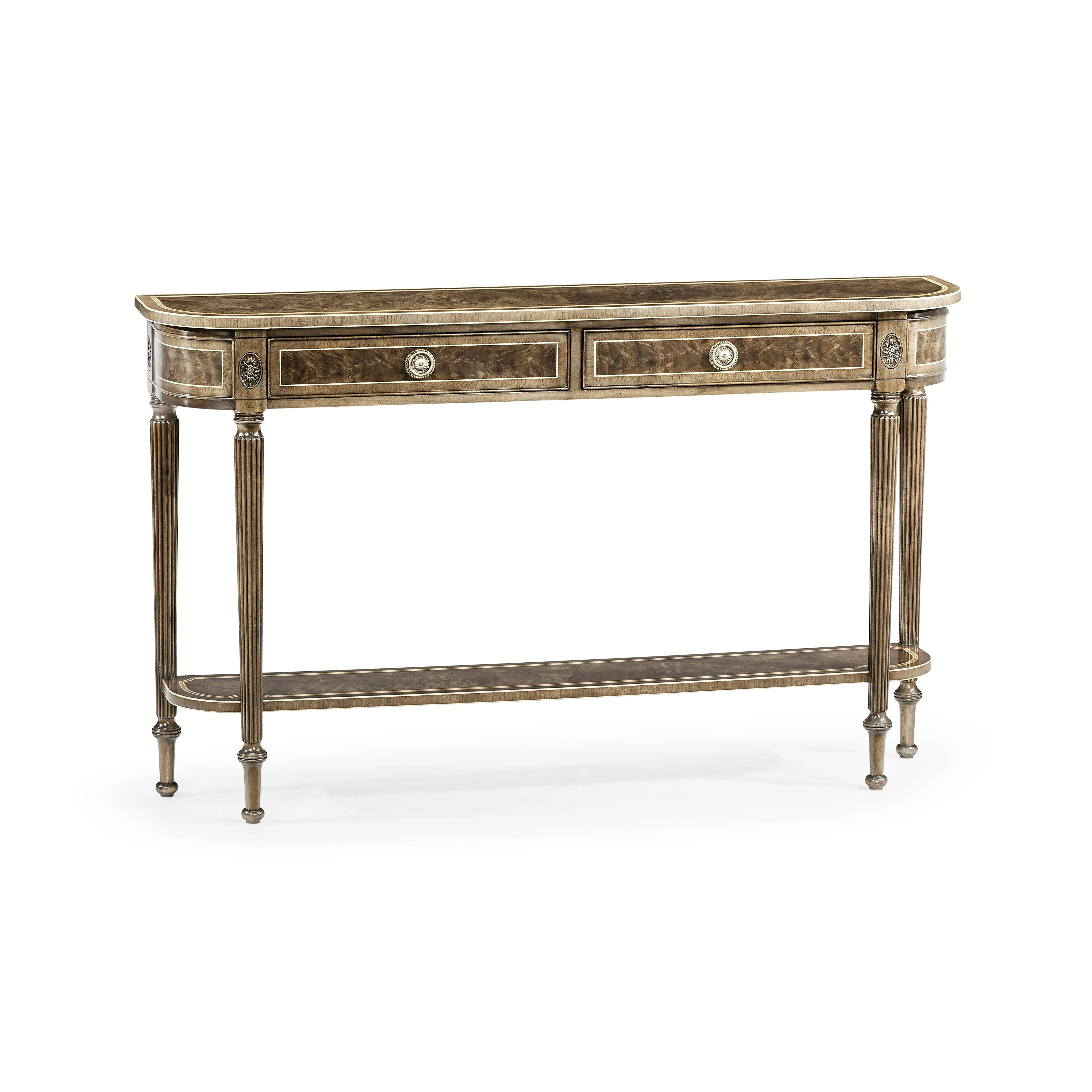 Buckingham Classic Regency Style Bleached Mahogany Console Table - Frankwebs