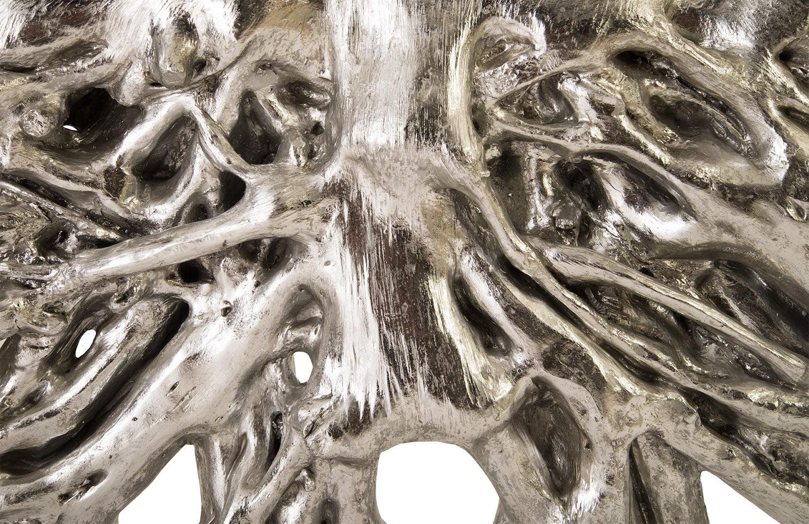 Square Root Console Table, Silver Leaf - Frankwebs