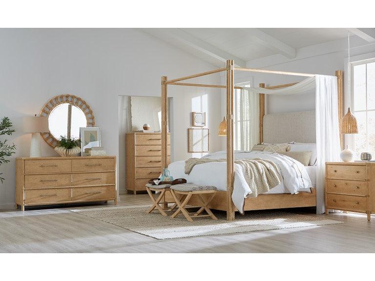 Retreat Pole Rattan Five-Drawer Chest - Frankwebs