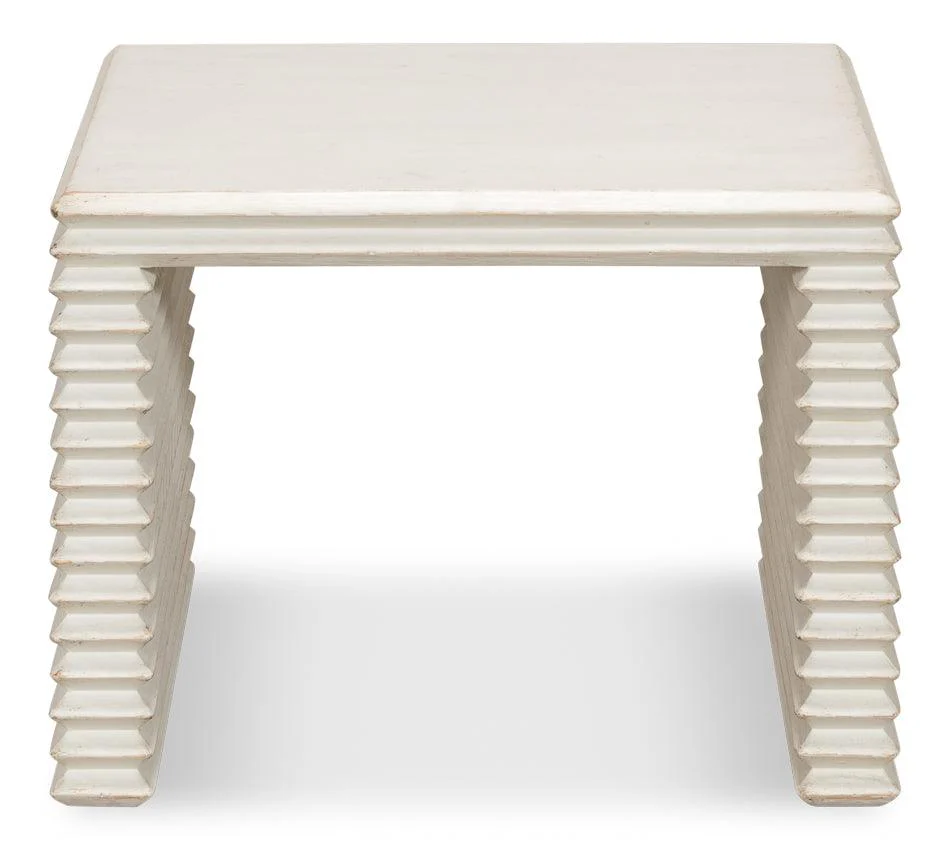 Stacked Stool - Antique White - Frankwebs