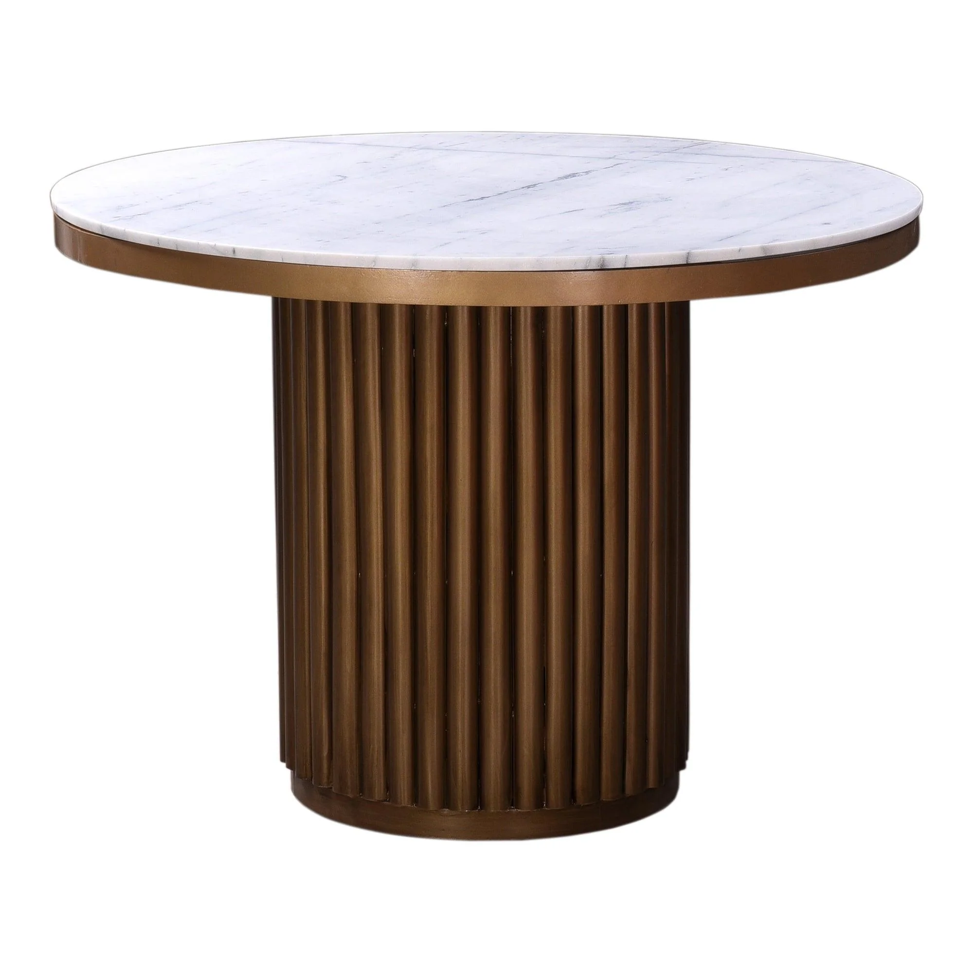 Tower Dining Table White Marble - Frankwebs