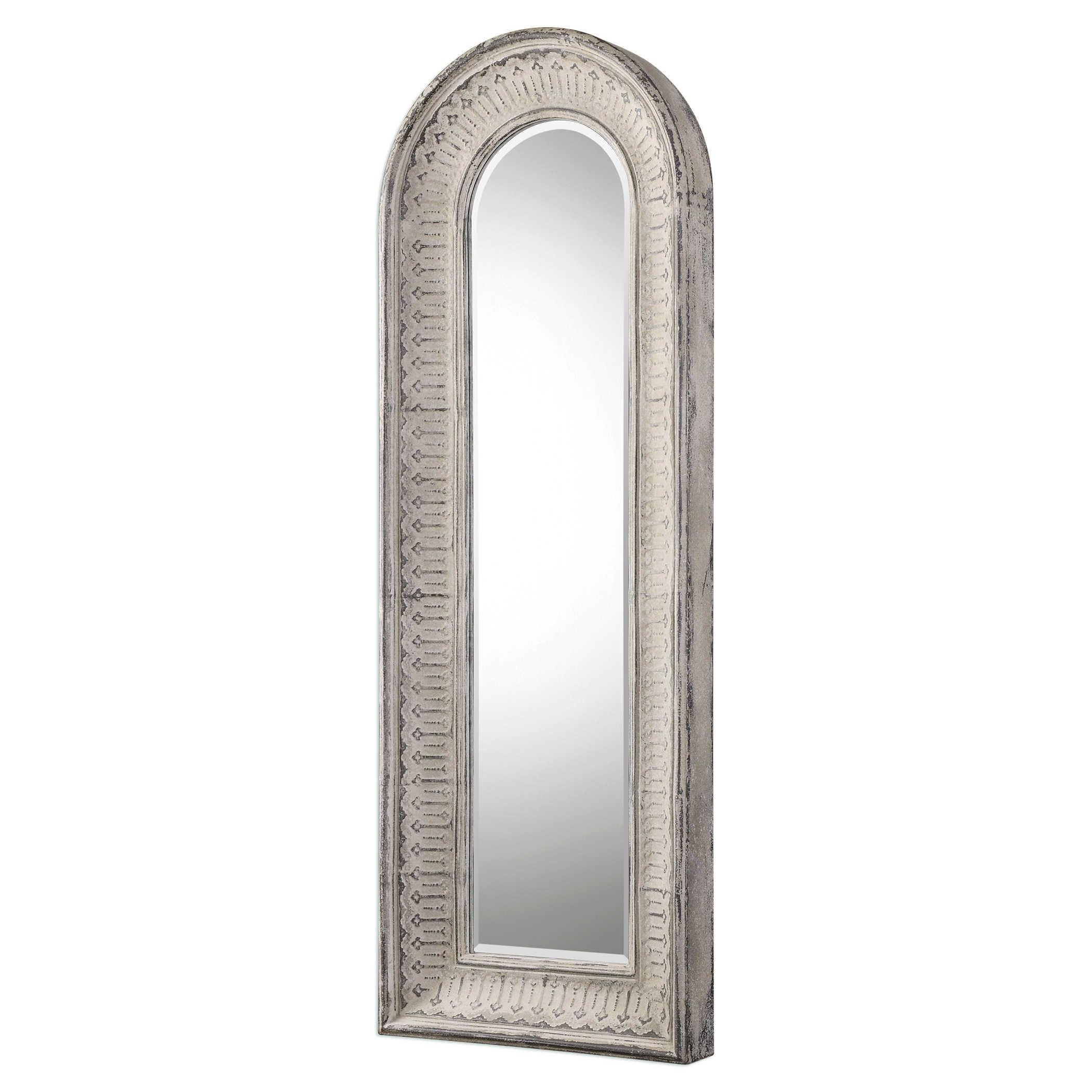 ARGENTON AGED GRAY ARCH MIRROR - Frankwebs
