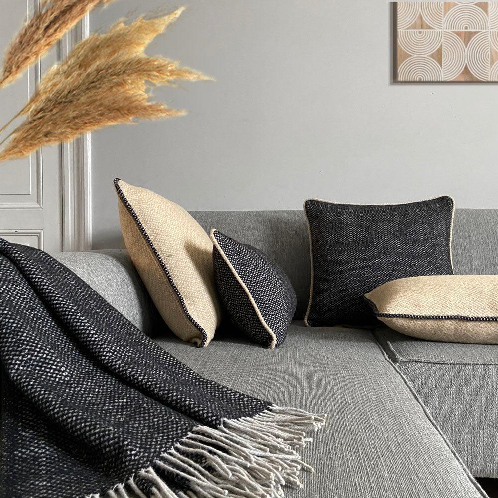 Recycled Wool Blend Square Cushion - Frankwebs