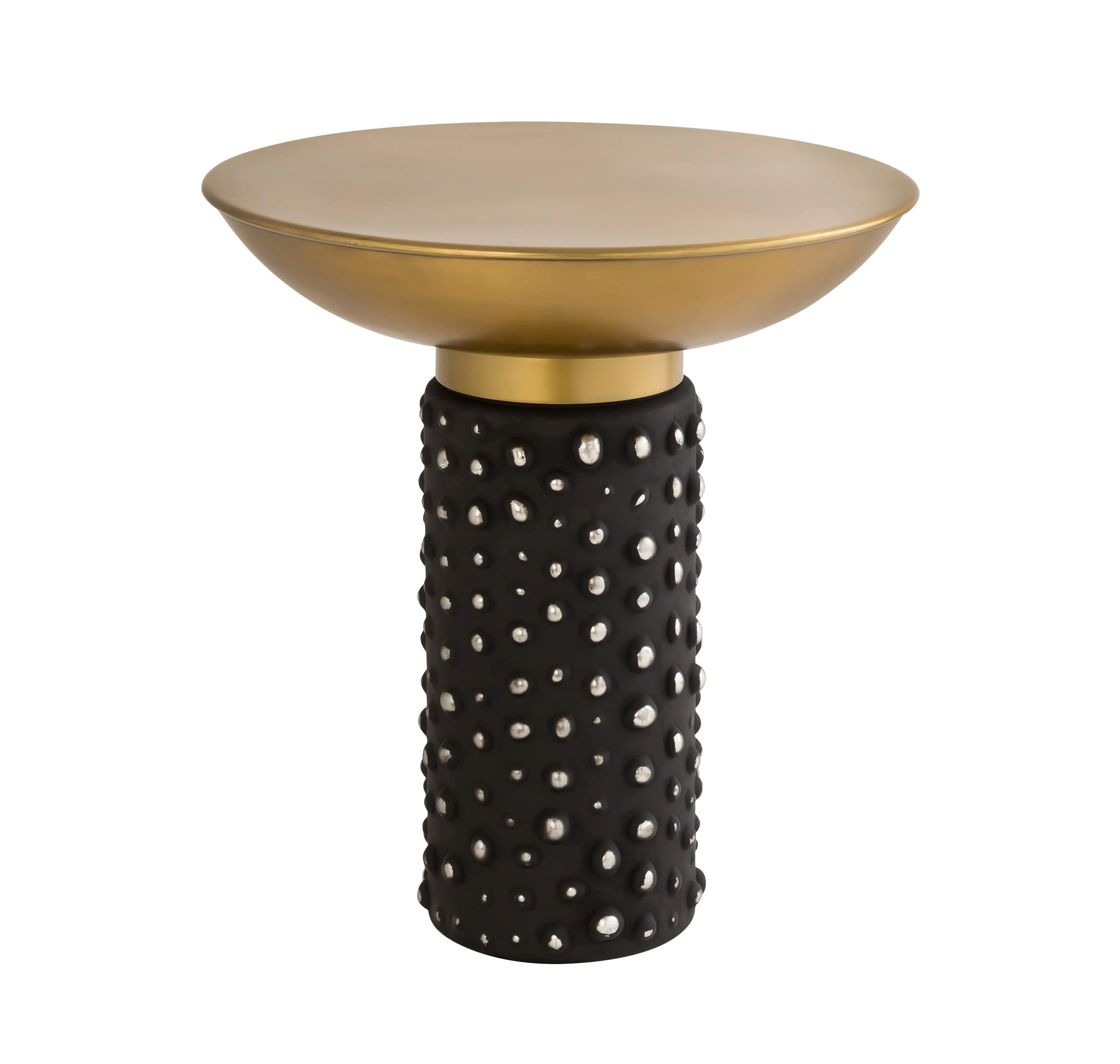Blaze Glass/Brass Side Table - Frankwebs