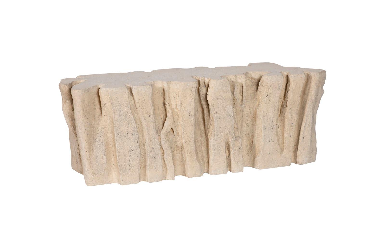 Freeform Root Bench, Roman Stone - Frankwebs