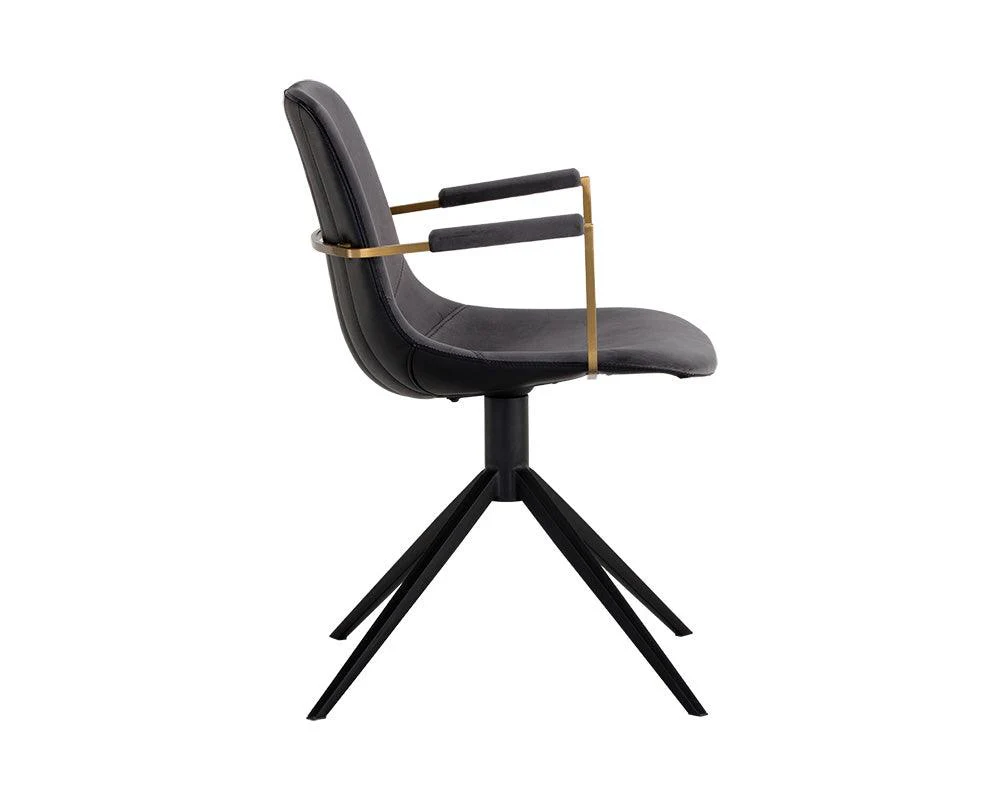 Cassius Swivel Dining Armchair - Frankwebs
