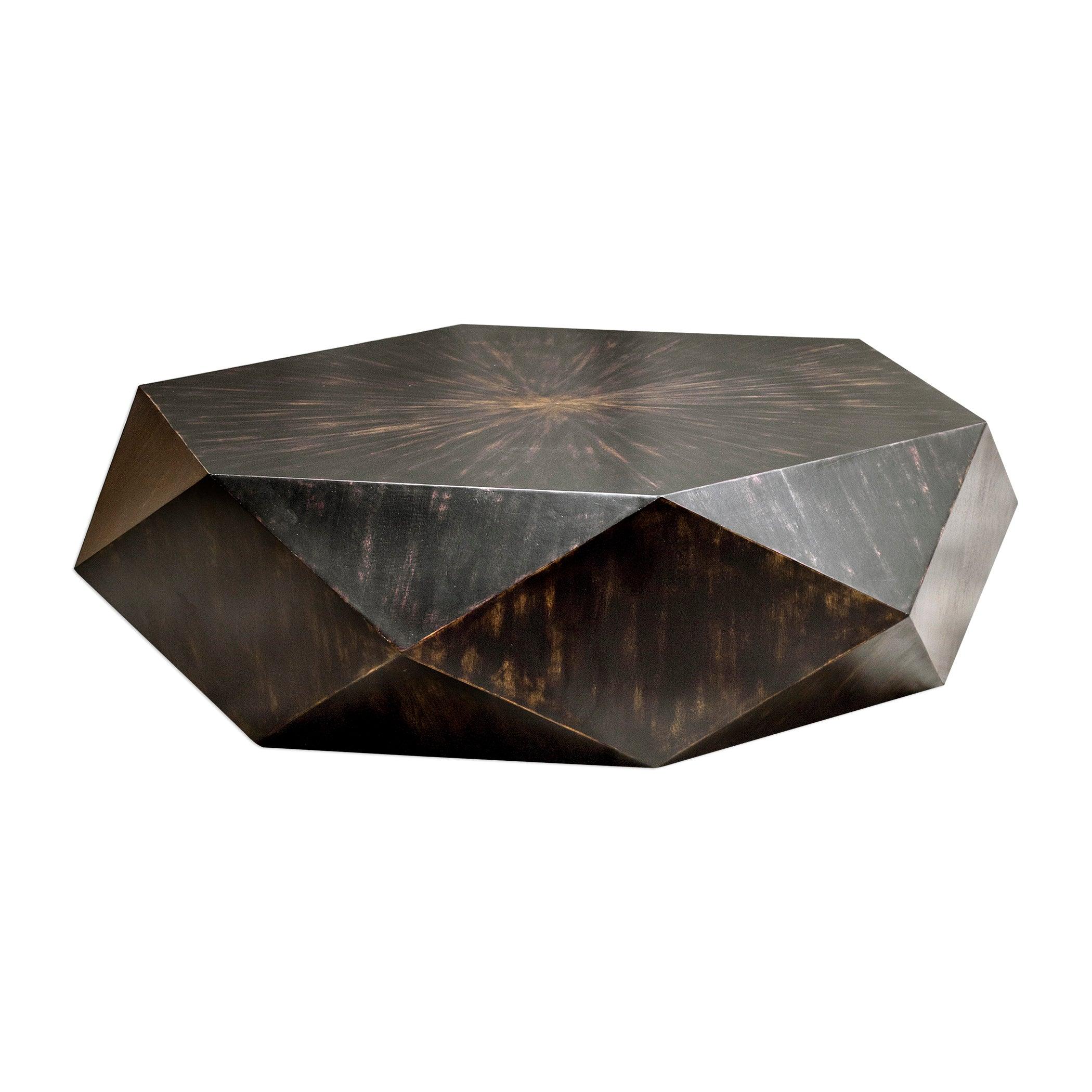 VOLKER WORN BLACK COFFEE TABLE - Frankwebs