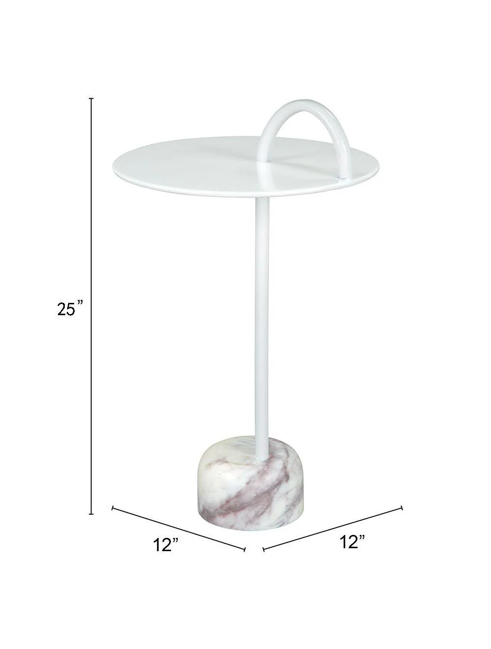Will Side Table White - Frankwebs