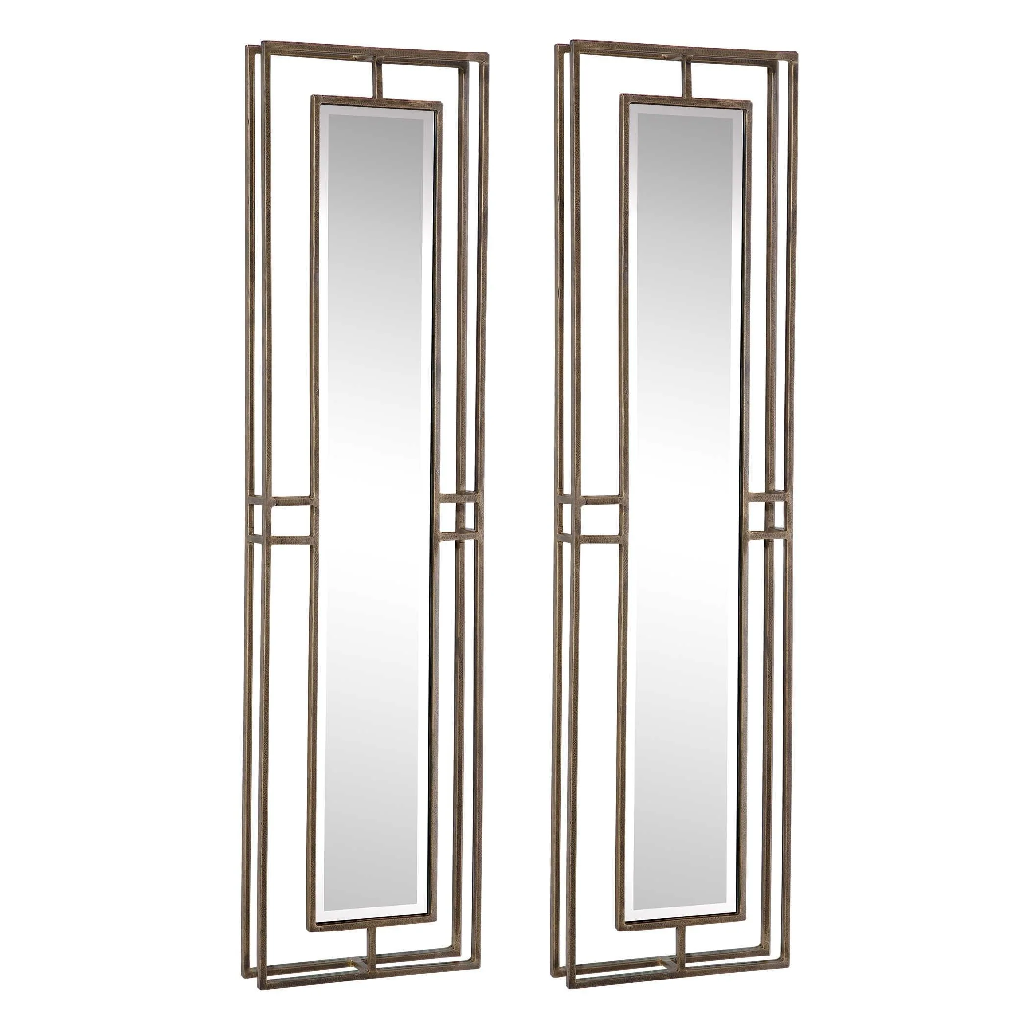 RUTLEDGE GOLD MIRRORS, SET OF 2 - Frankwebs